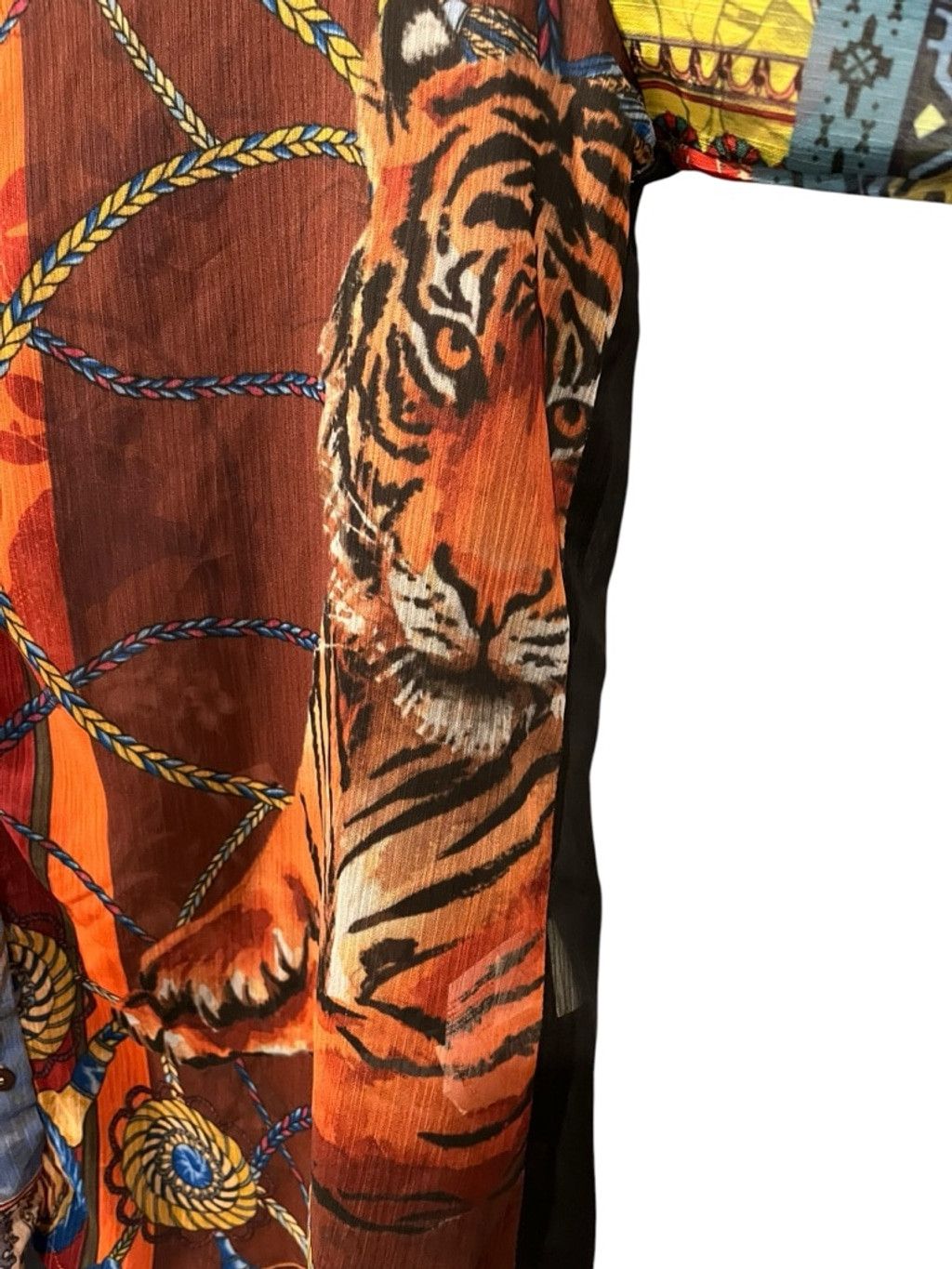 Desigual Desigual Patchwork Button Down Shirt Tiger Horse Size Med Size M / US 6-8 / IT 42-44 - 2 Thumbnail