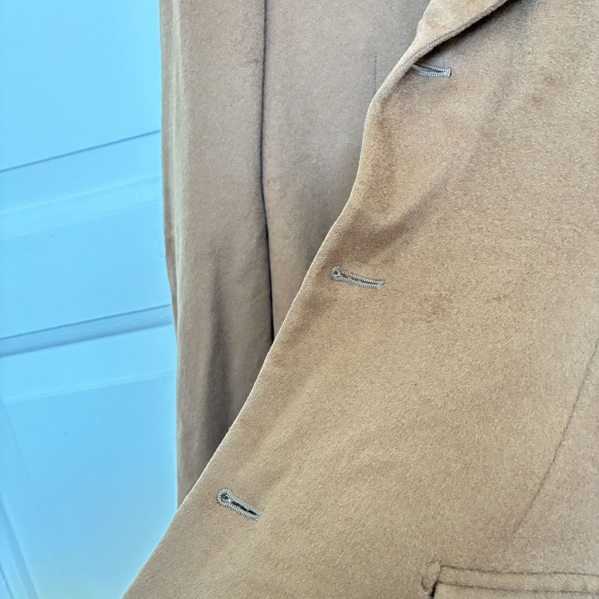 Corneliani Corneliani 100% Virgin Wool Camel Overcoat - Italy - Size 36R - 15 Thumbnail