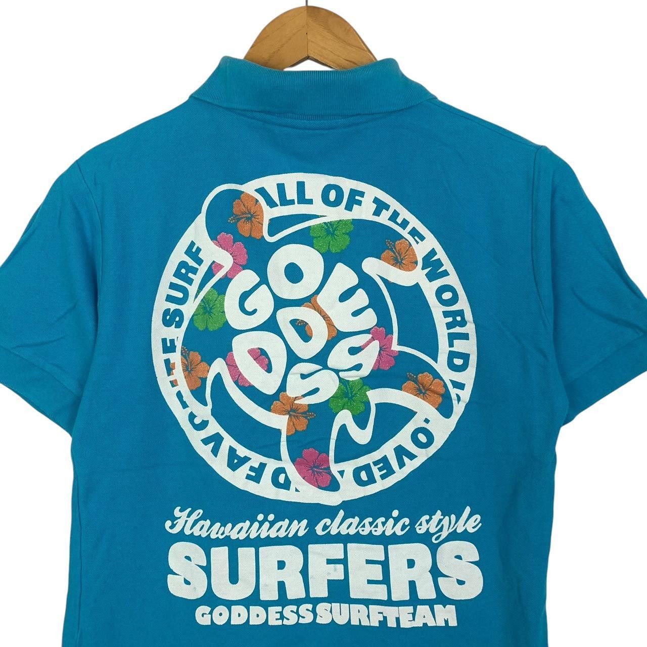 Other GODDESS SURFTEAM SURFERS Hawaii Sea Turtle Polo Tee Shirt Size M / US 6-8 / IT 42-44 - 7 Thumbnail