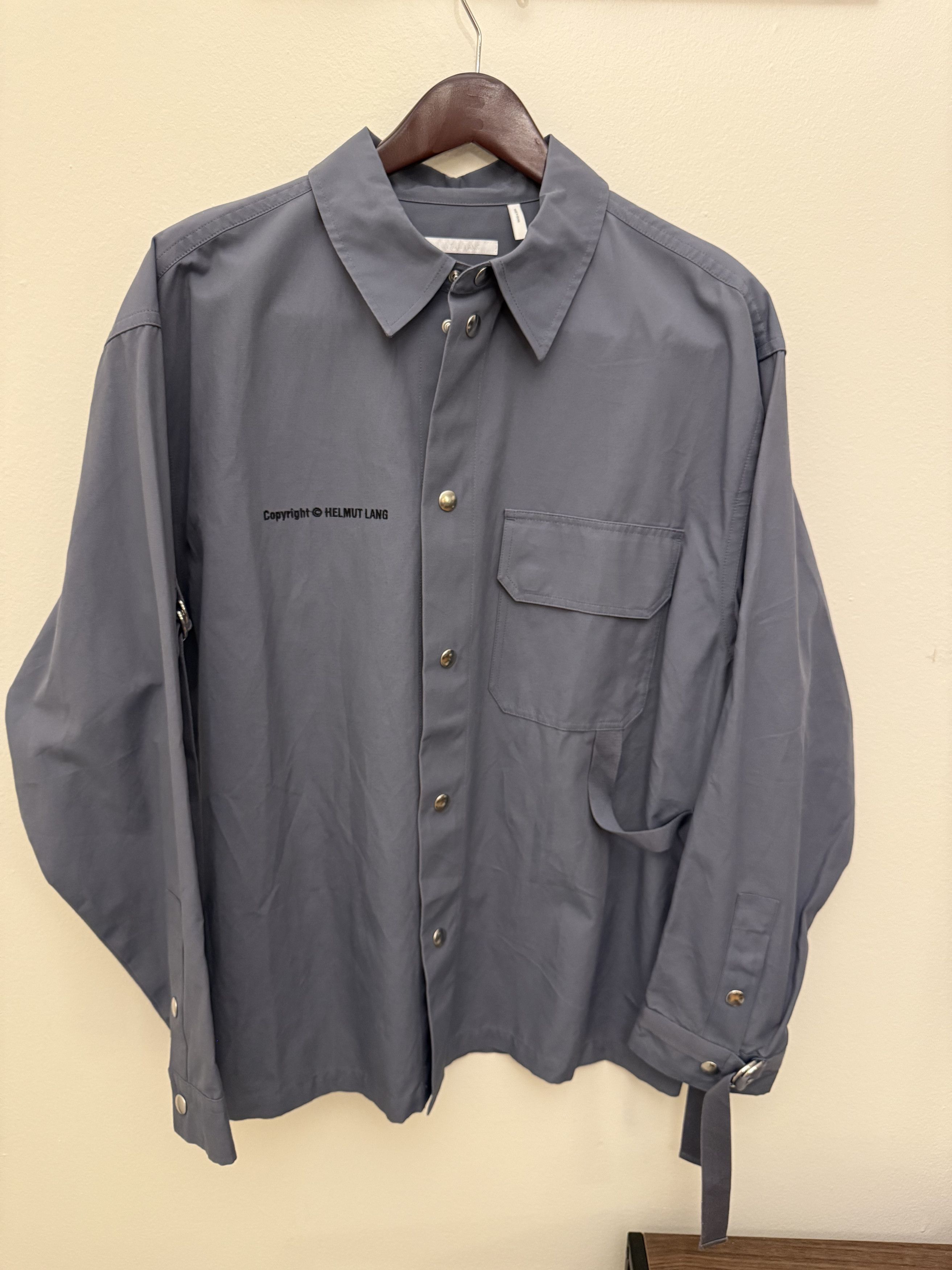 Helmut Lang Tape SnapFront Shirt Utility Jacket Size US M / EU 48-50 / 2 - 1 Thumbnail