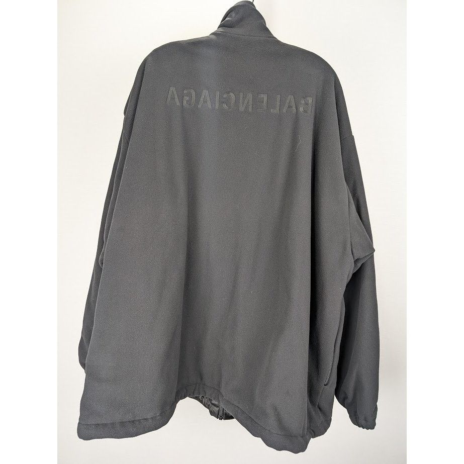 Balenciaga o1rshd1 Fleece Zip Up Jacket in Black Size US M / EU 48-50 / 2 - 10 Thumbnail