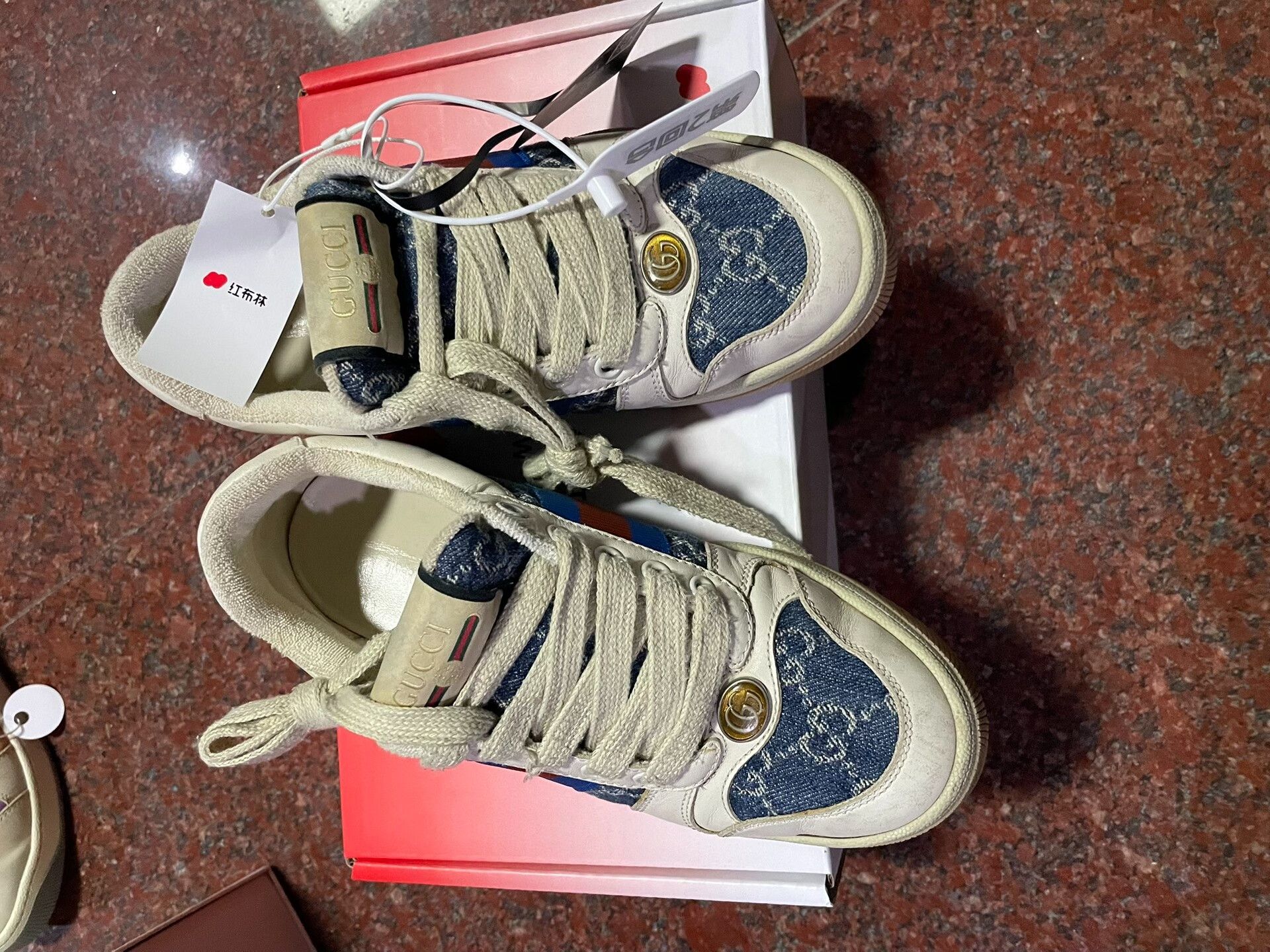 Gucci Gucci Distressed Sneakers 35.5 Size US 4.5 / IT 34.5 - 1 Thumbnail
