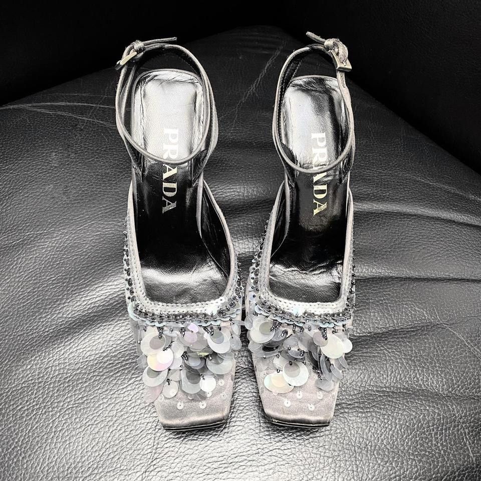 Prada Iconic Prada FW 1999 sequin heel collection Size US 6 / IT 36 - 1 Thumbnail