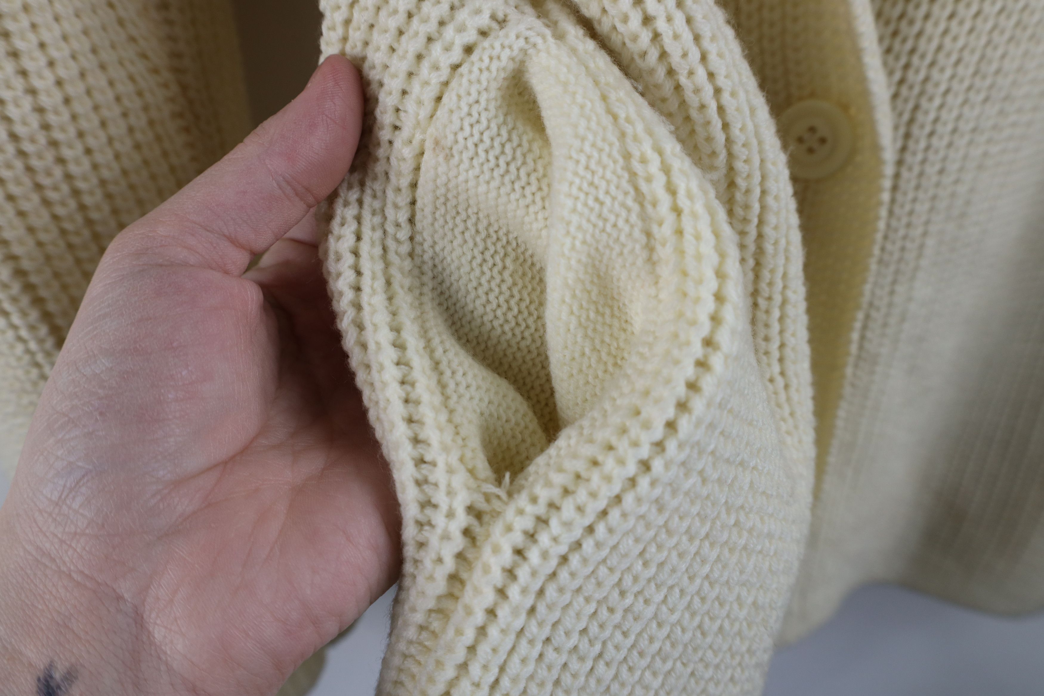 Vintage Vintage 70s Streetwear Ribbed Knit Blazer Cardigan Sweater Size M / US 6-8 / IT 42-44 - 10 Thumbnail