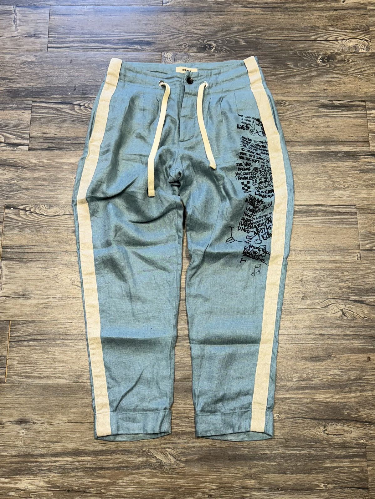 Herman Homme Printed Baggy Pants