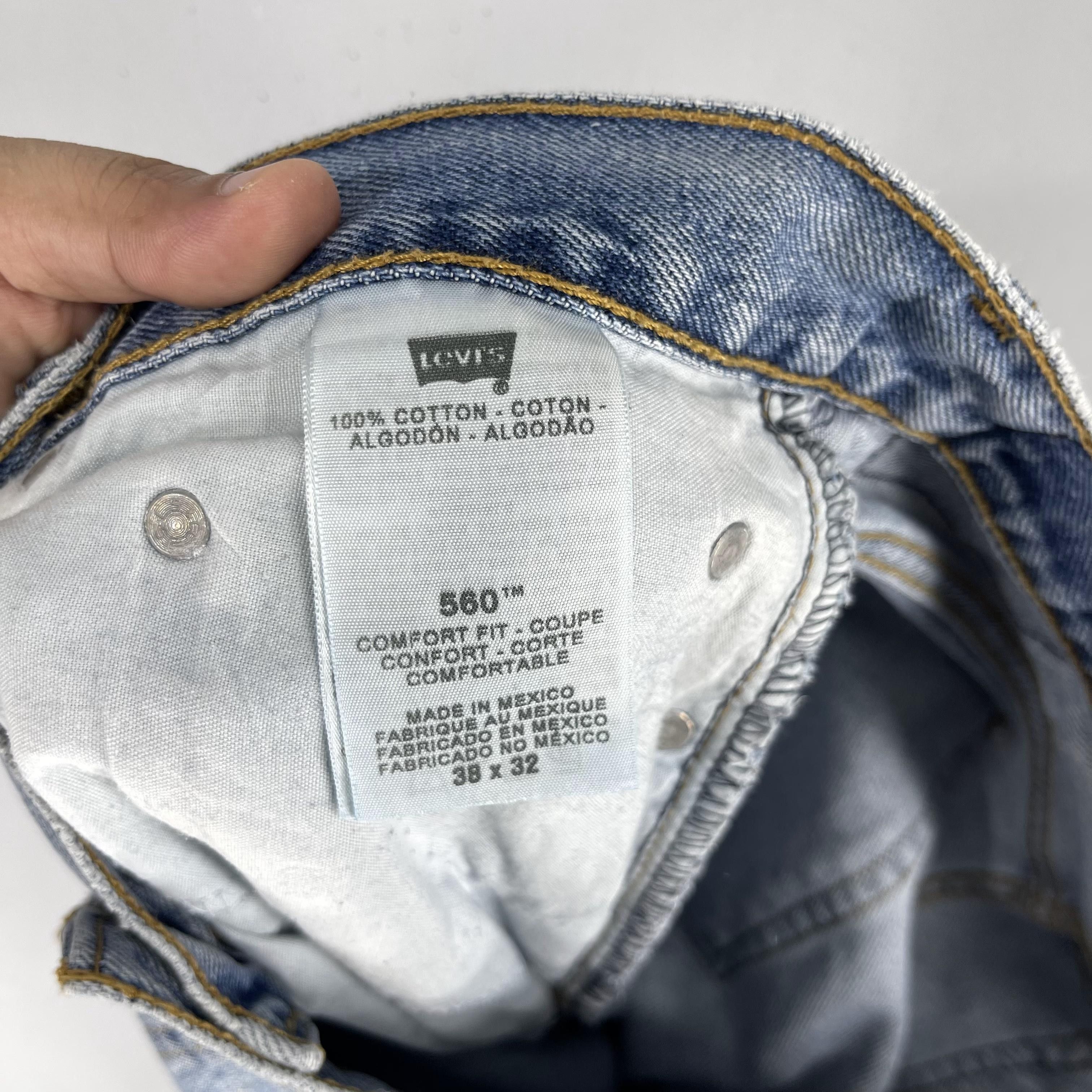 Levi's × Vintage W37 L32 Vintage Levis 560 Distressed Reconstruct Jeans Size US 38 / EU 54 - 5 Thumbnail