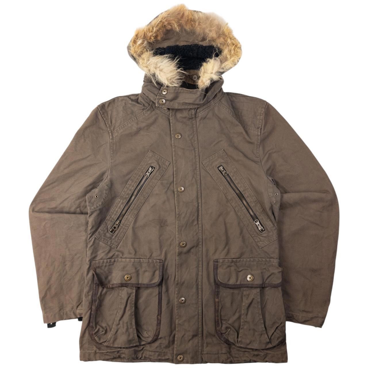 Designer Vintage PPFM Fur Hood Zip Up Jacket Size M Size US M / EU 48-50 / 2 - 1 Thumbnail