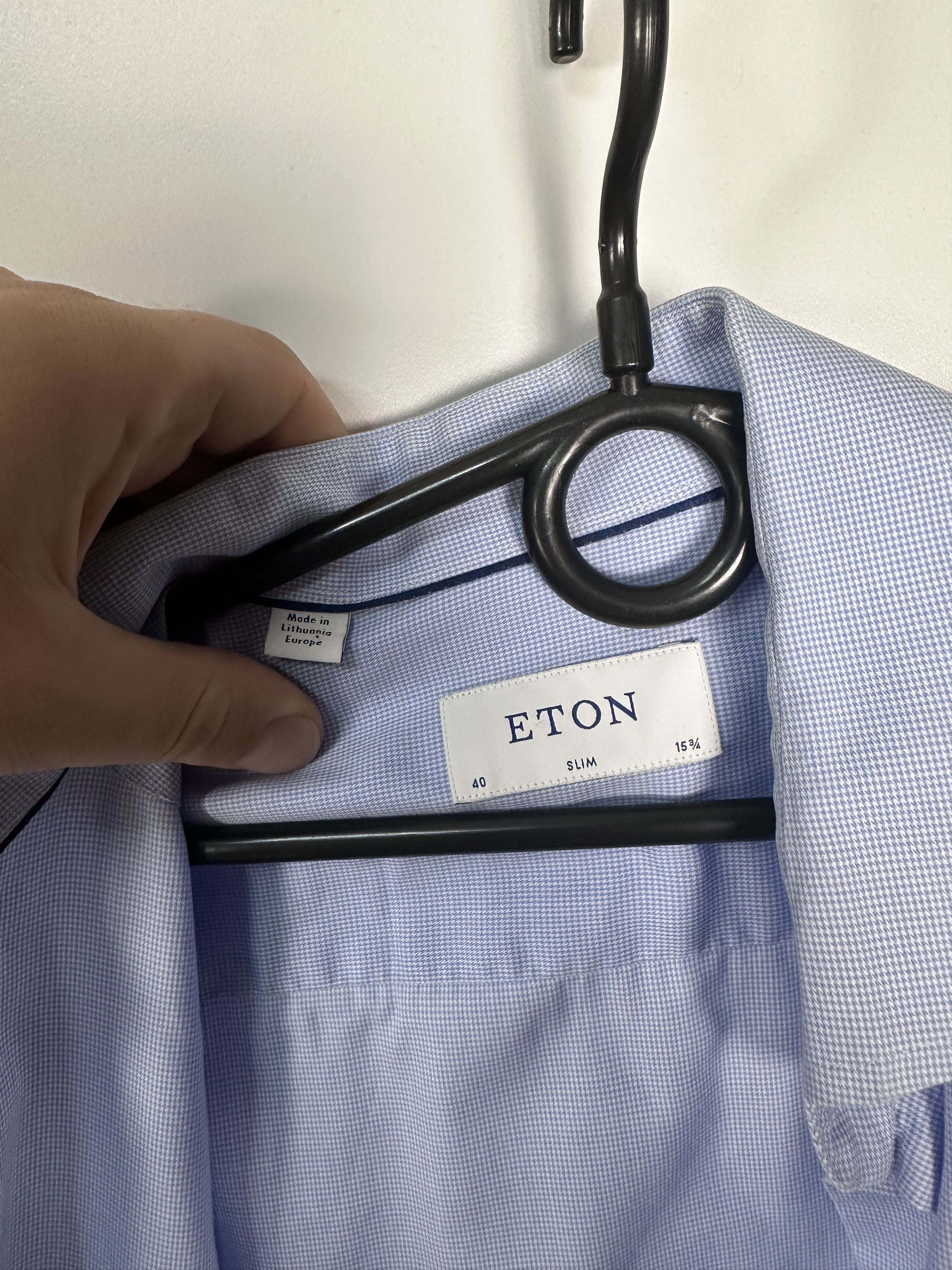 Eton × Grailed Eton Dress Shirt Mens Button Up Long Sleeve Slim Size 40 Size US M / EU 48-50 / 2 - 9 Thumbnail