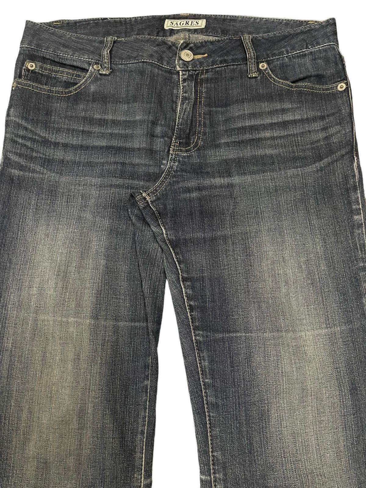 If Six Was Nine Vintage Japanese Brand Blue Wash Style Bootcut Jeans Size US 31 - 4 Thumbnail