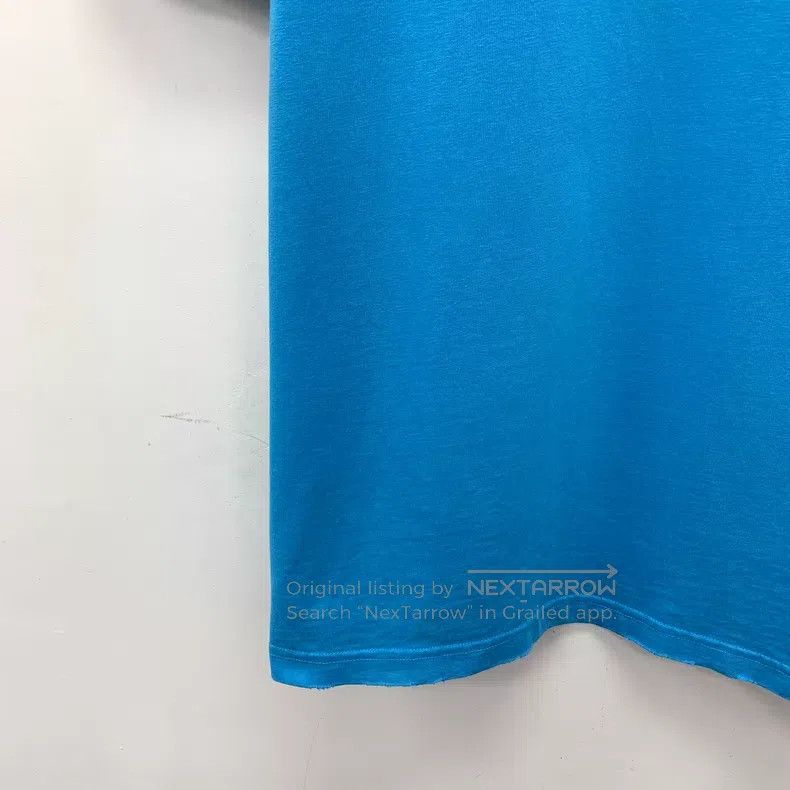 Balenciaga Balenciaga Blue Logo Letter Printed Cotton Round Neck Shor Size US M / EU 48-50 / 2 - 4 Thumbnail