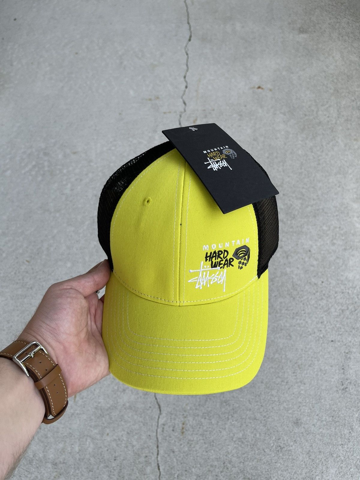 ☆送料無料☆ Stussy x Mountain Hardwear Trucker Cap ☆ Stüssy x Mountain Hardware • Trucker Hat • Flashlight Green