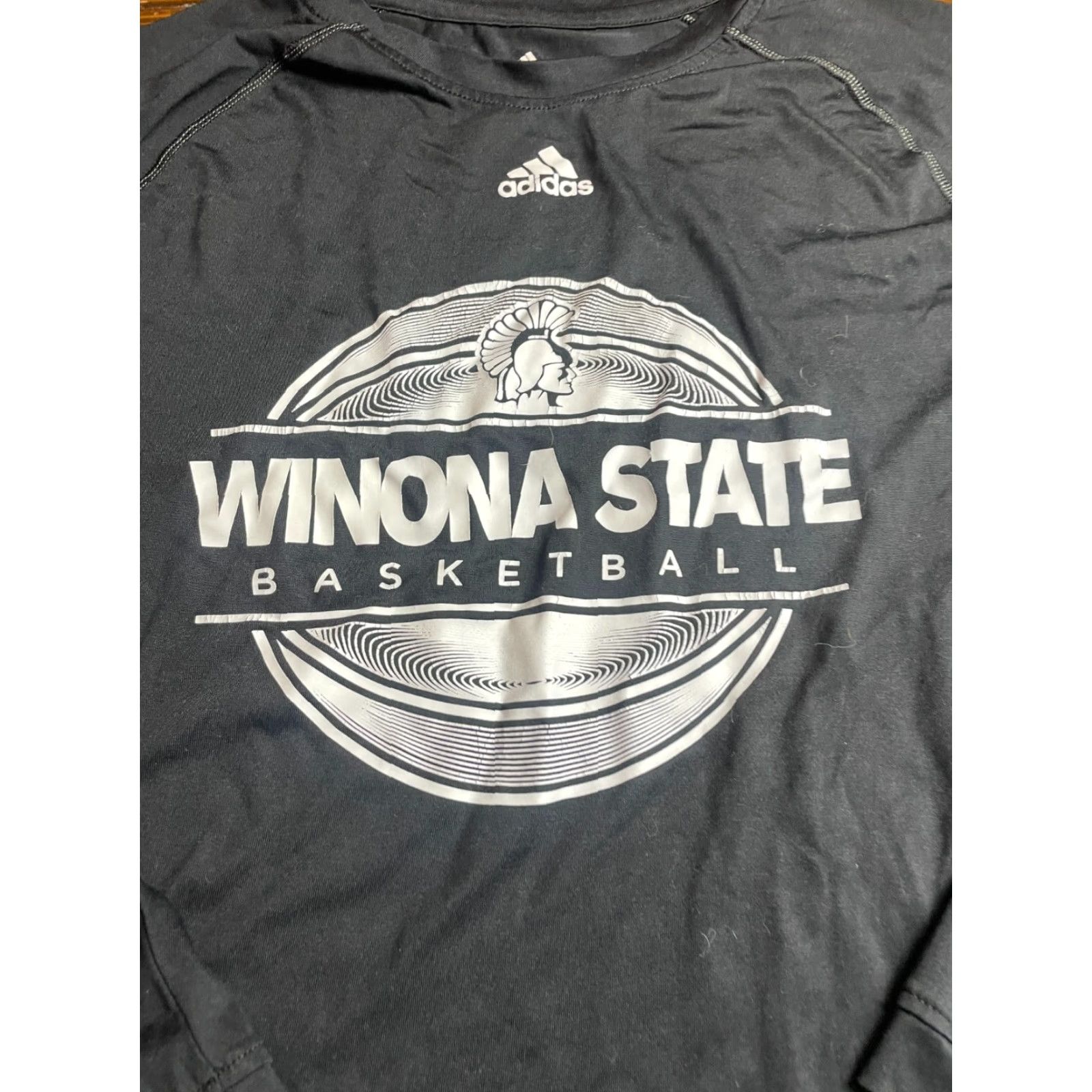Adidas Adidas Shirt Men L Black WINONA STATE Football Long Sleeve Shirt Size US L / EU 52-54 / 3 - 3 Thumbnail