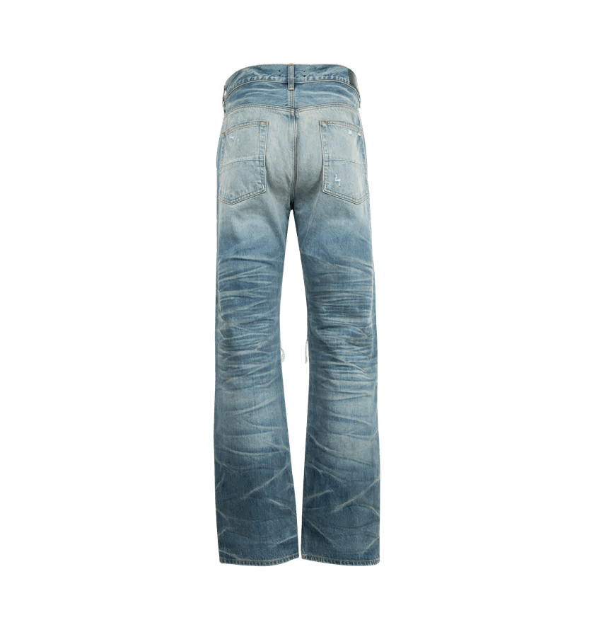 Amiri o1h1sh11225 Straight Mx1 Jeans in Blue Size US 34 / EU 50 - 2 Thumbnail