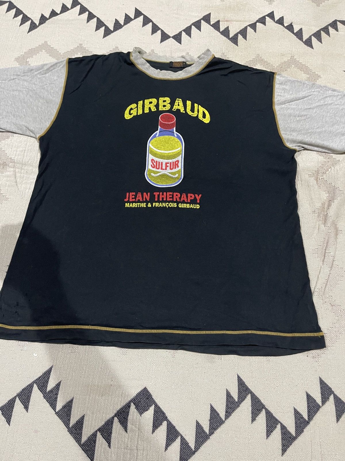 Marithe + Francois Girbaud VINTAGE MARITHE FRANCOIS GIRBAUD RAGLAN SULFUR BOTTLE SHIRT Size US M / EU 48-50 / 2 - 6 Thumbnail