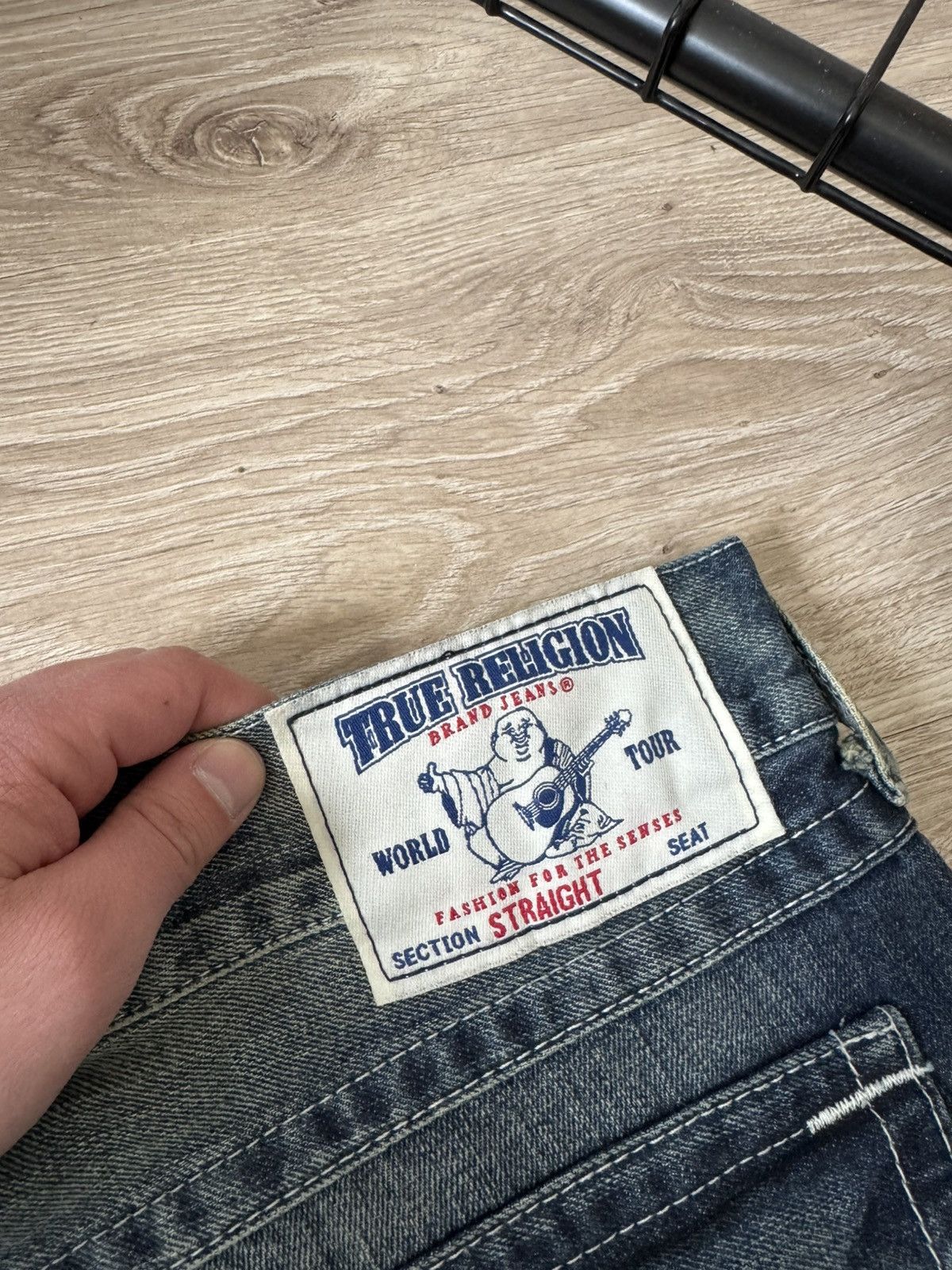 Other Vintage Y2K True Religion Distressed Washed Denim Jeans Size US 38 / EU 54 - 5 Thumbnail