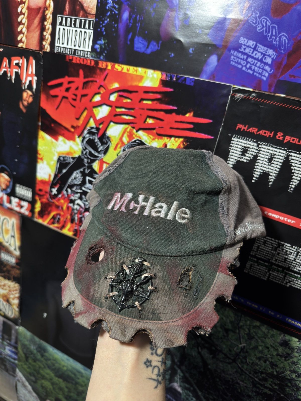 Other Custom Punk Pentagram Cap Size ONE SIZE - 1 Thumbnail