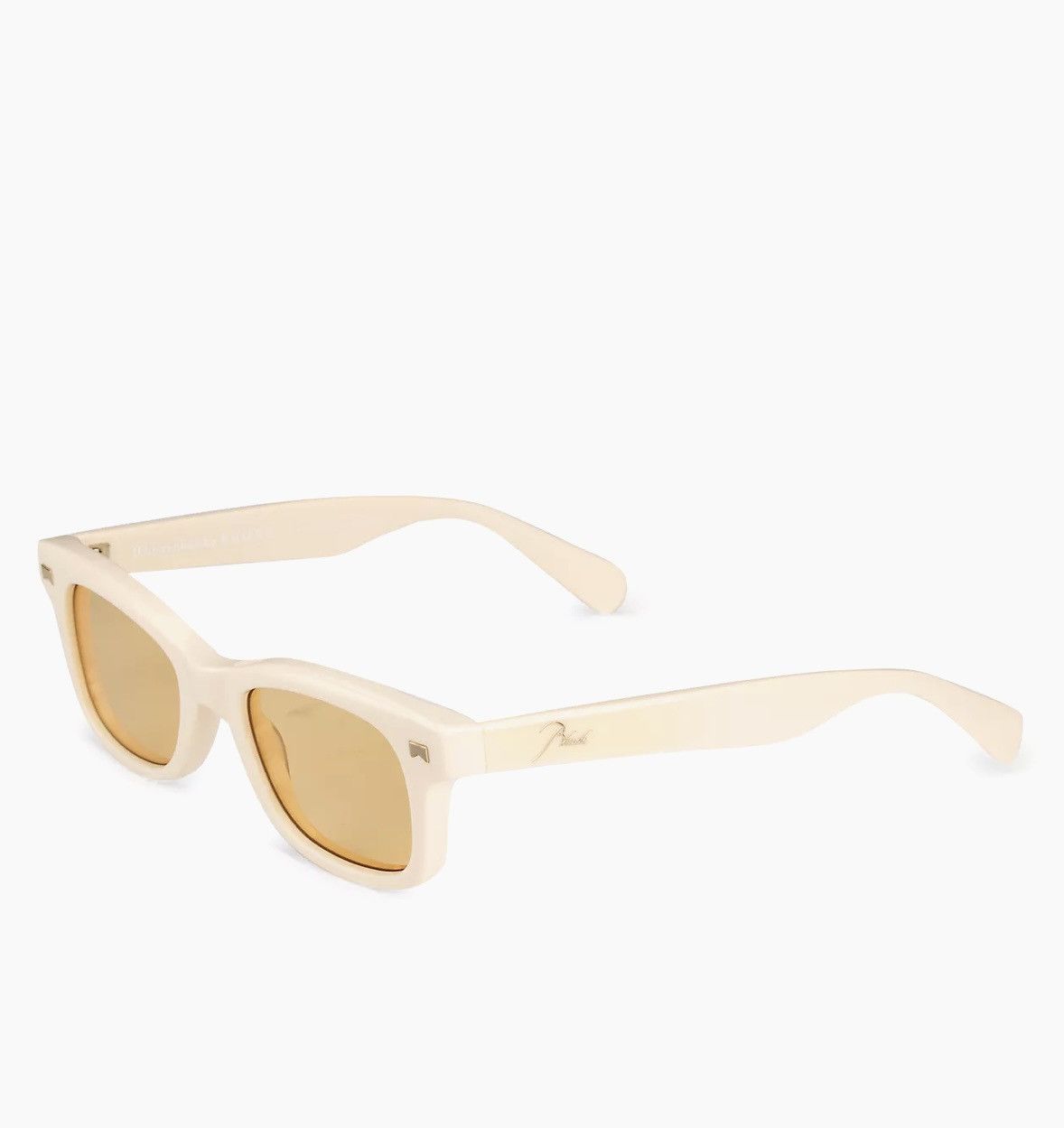 Rhude White & Yellow Sun Ray Sunglasses Size OS Size ONE SIZE - 2 Thumbnail