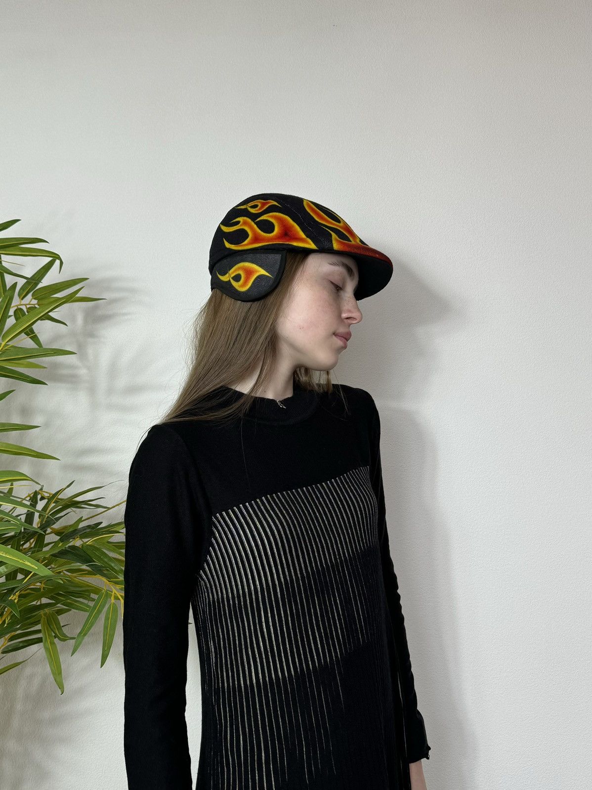 Vintage VINTAGE FLAME FIRE HAT CAP Size ONE SIZE - 10 Thumbnail