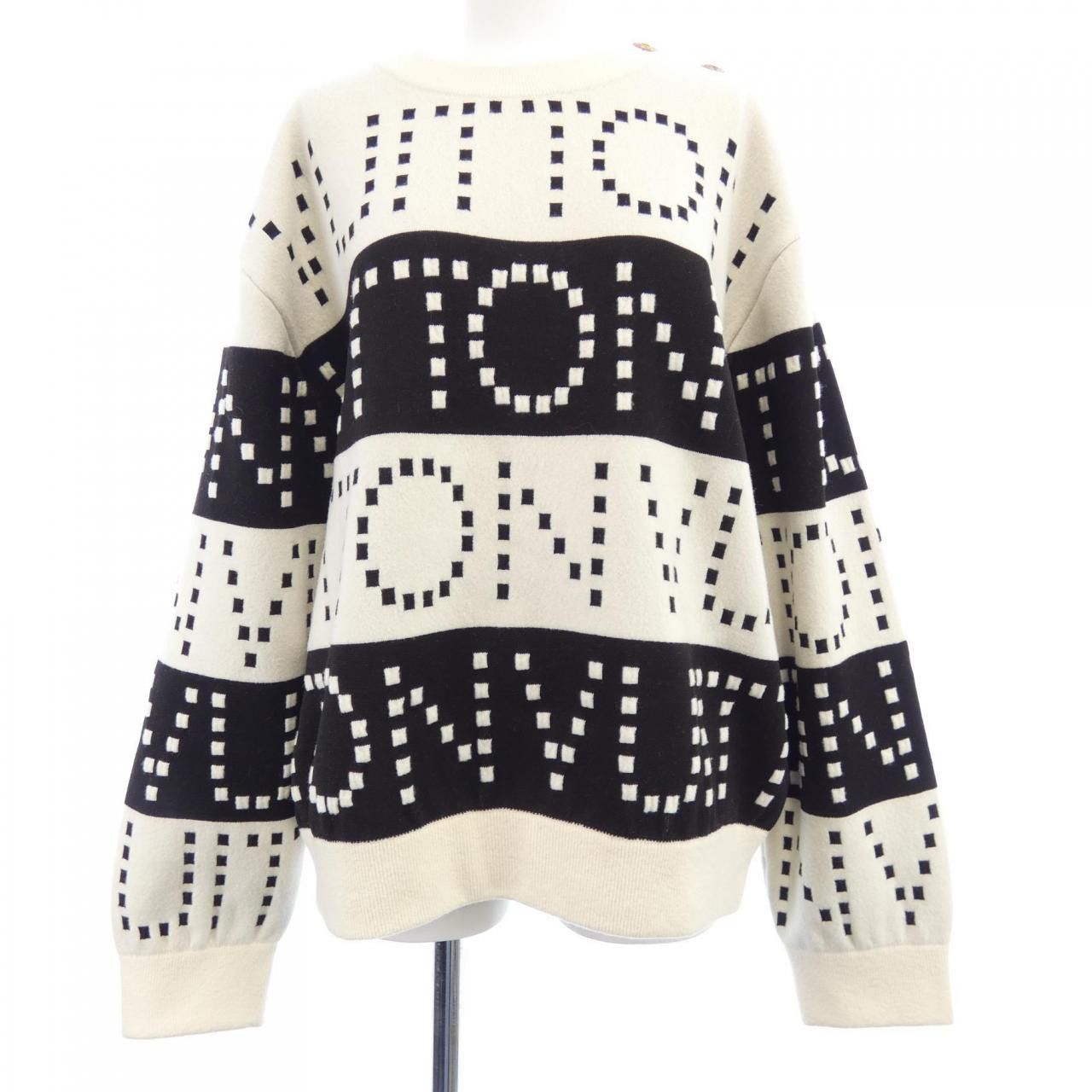 Louis Vuitton Louis Vuitton Louis Vuitton Signature Chunky Stripe Pullover Knit Textile Tops FOKL20U39 DUTY FREE for USA Size ONE SIZE - 1 Thumbnail