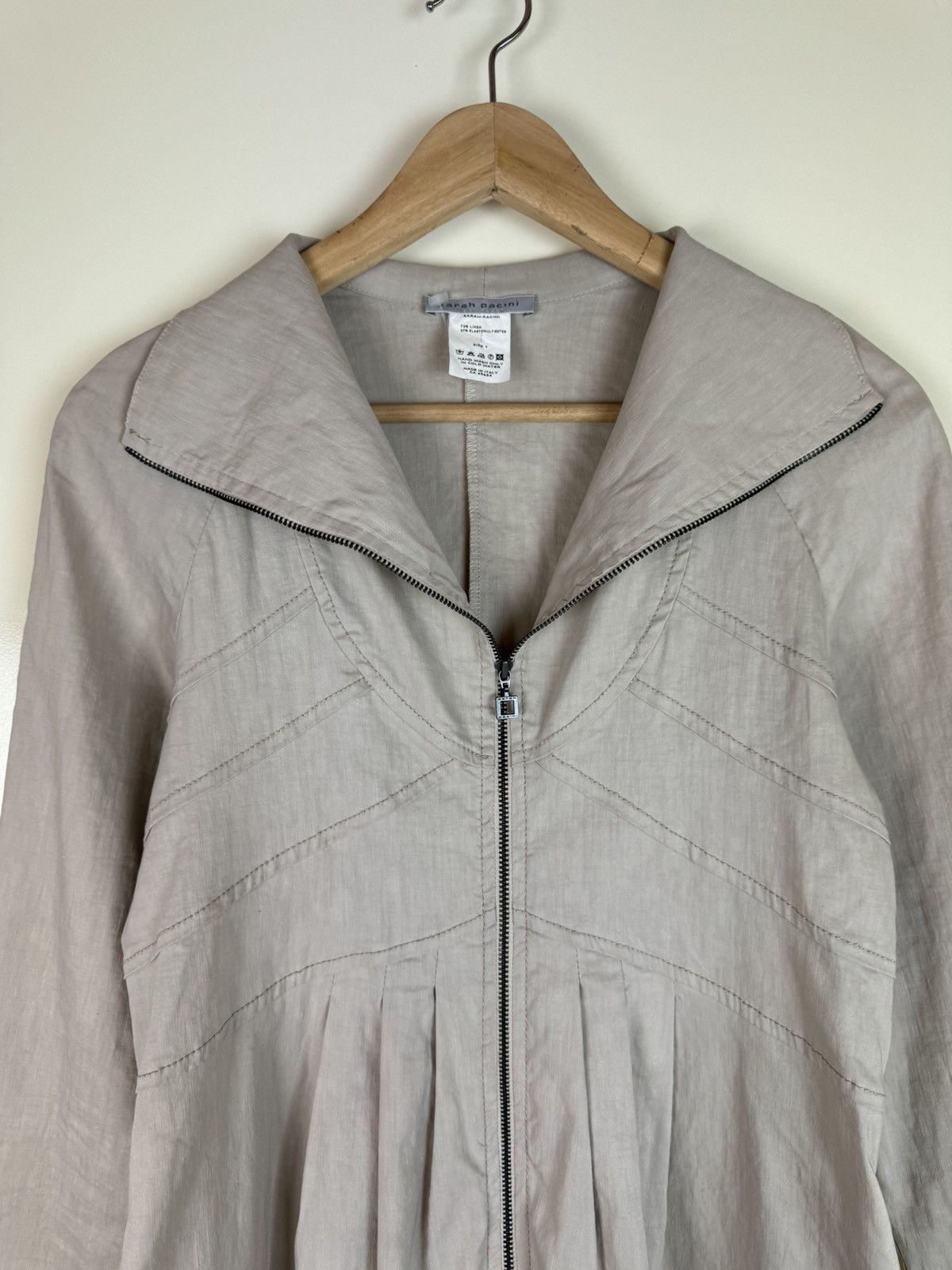 Hysteric Glamour × Sarah Pacini Sarah Pacini 2in1 jacket dress bubble balloon hem linen Size S / US 4 / IT 40 - 7 Thumbnail