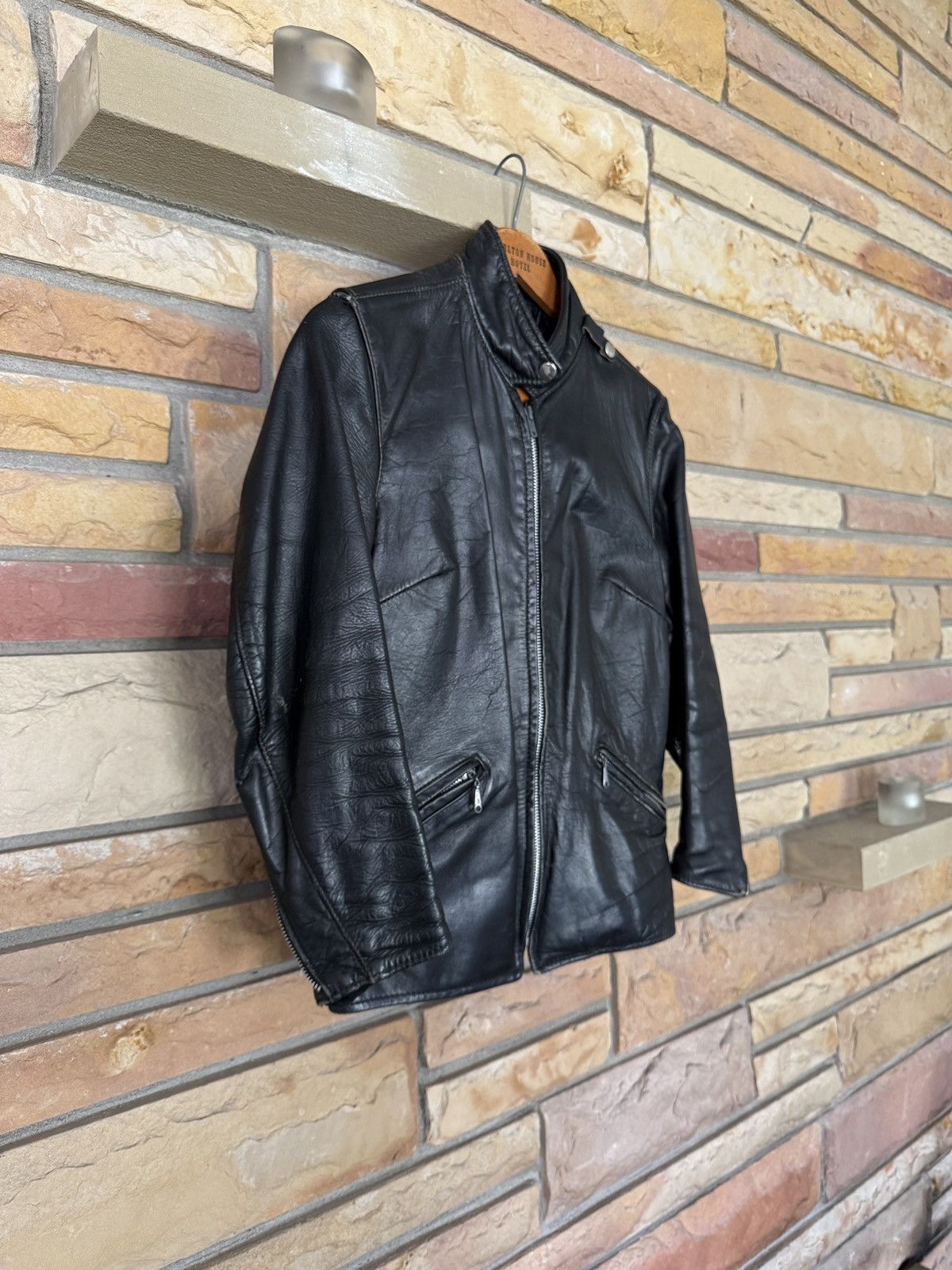 Vintage Vintage 60s Brooks Leather Motorcycle Jacket Size US XS / EU 42 / 0 - 2 Thumbnail