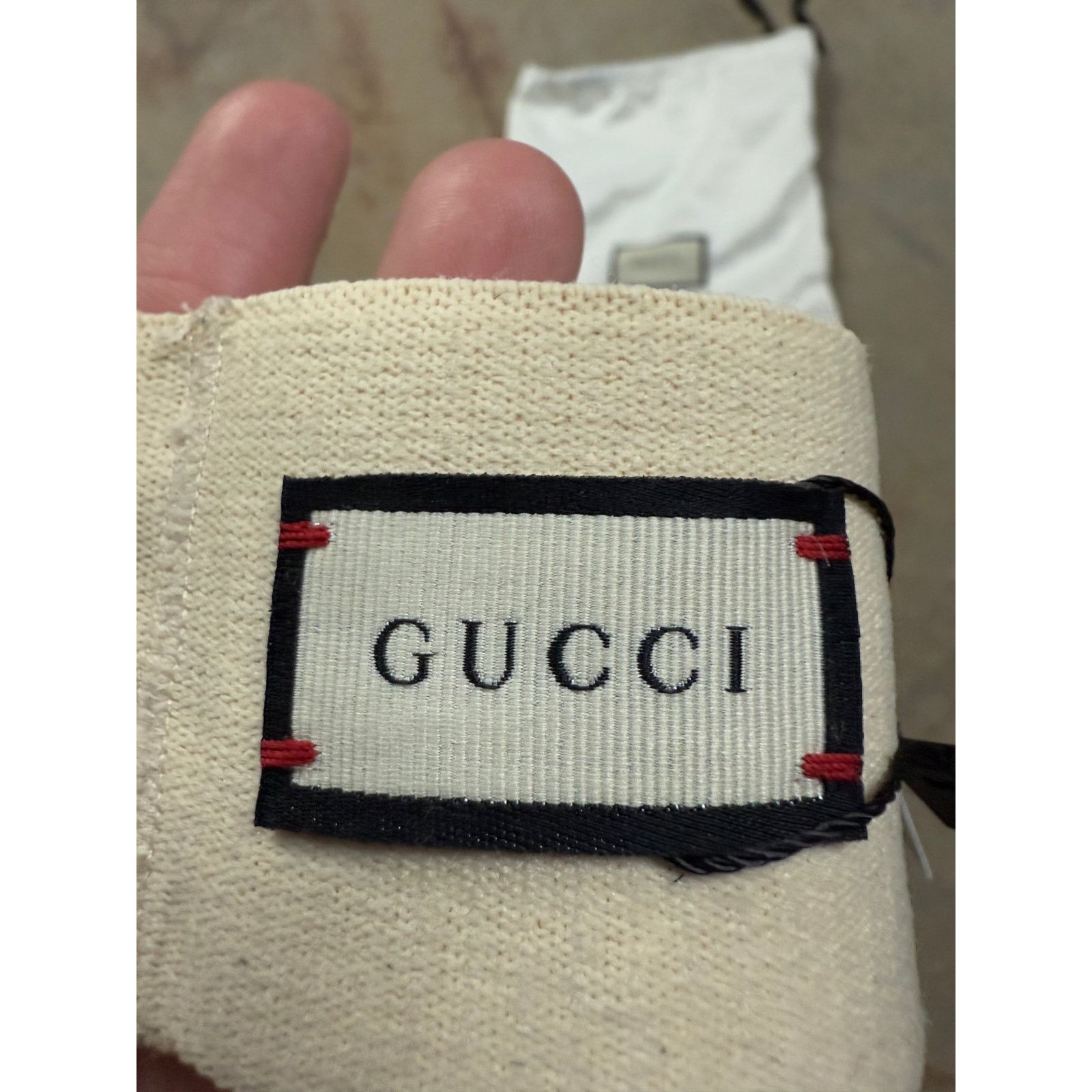 Gucci Gucci Headband Black Cream Used OS Size ONE SIZE - 4 Thumbnail