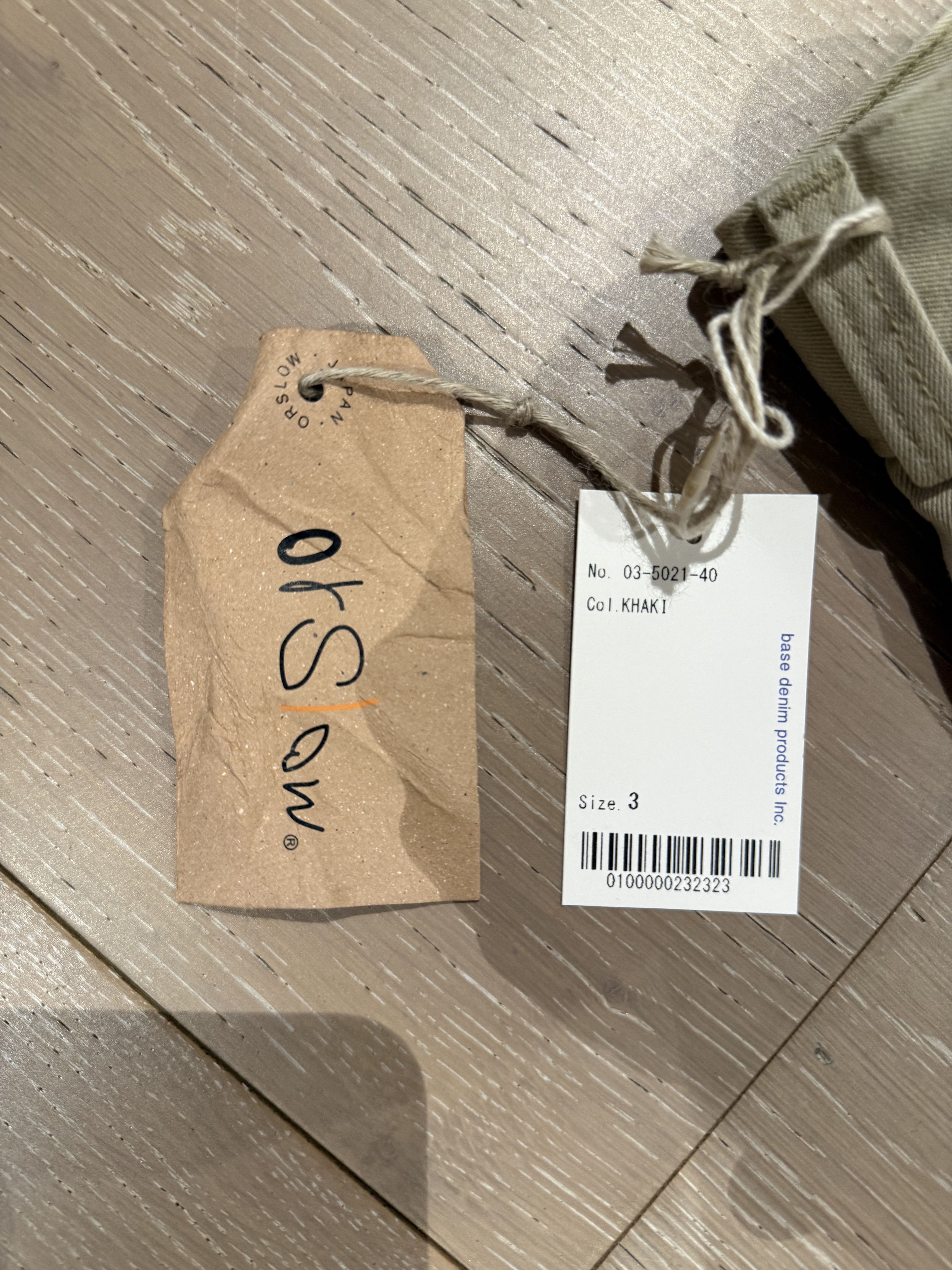 Orslow 💚 Orslow Two Tuck Wide Trousers Khaki Size 3 NEW Size US 33 - 15 Thumbnail