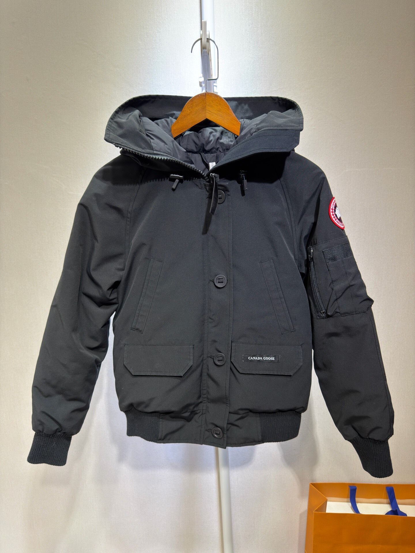 Black Canada Goose Women's Pilot Jacket
