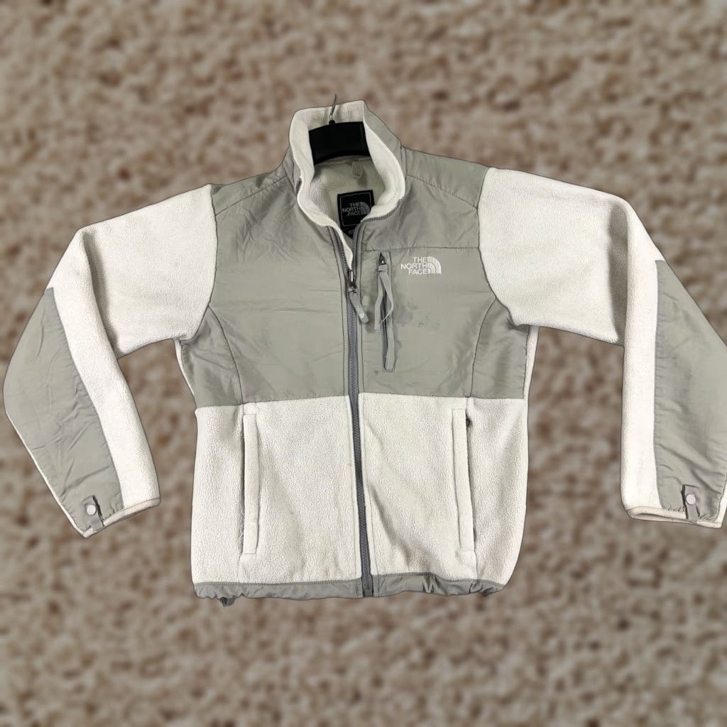 The North Face The North Face Jacket Women XS White Gray Polartec Denail Full Zip Jacket Size XS / US 0-2 / IT 36-38 - 1 Thumbnail