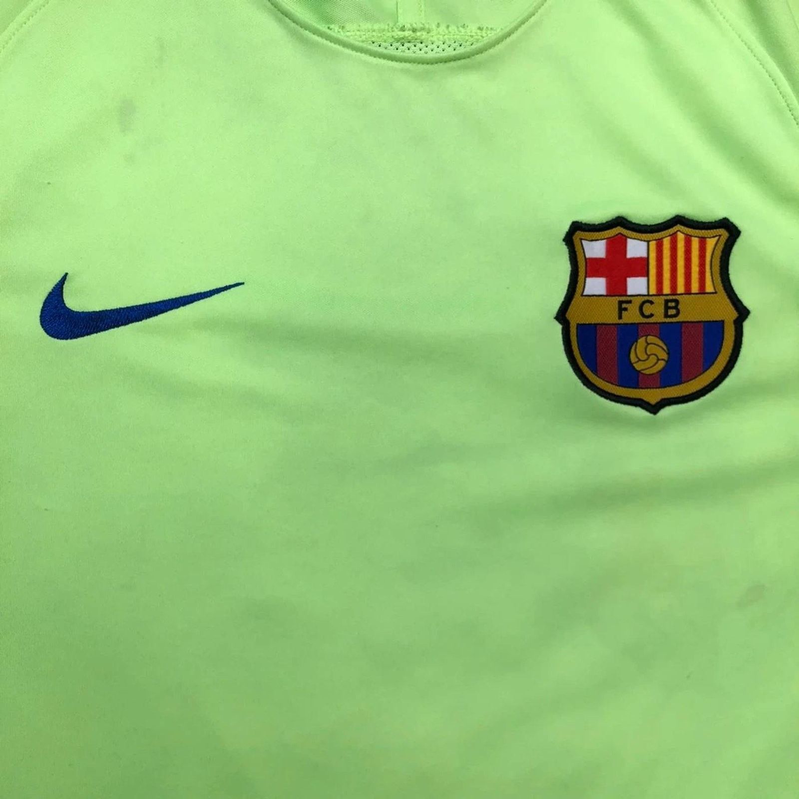 Nike × Vintage Nike Barcelona FC Soccer Jersey Large Dri Fit Football Shirt Size US L / EU 52-54 / 3 - 2 Thumbnail