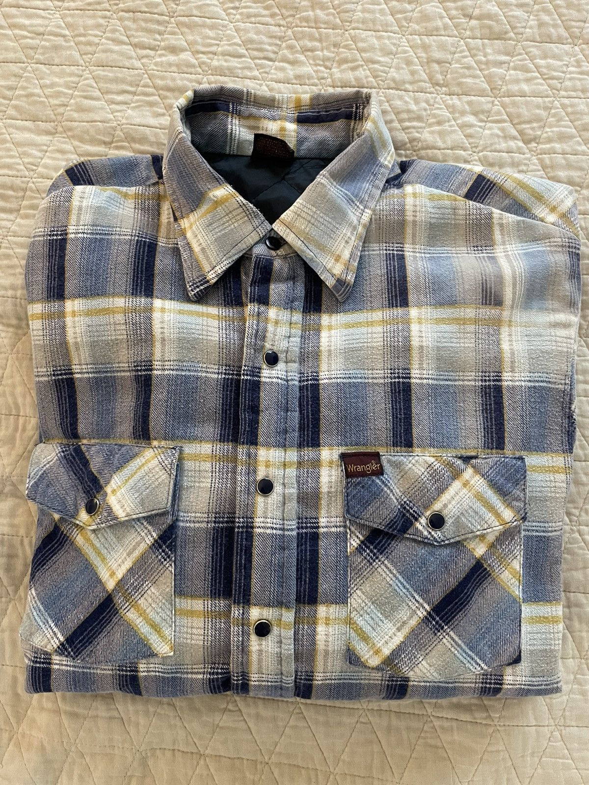 Vintage × Wrangler Vintage Snap Front Chores Shacket Size US L / EU 52-54 / 3 - 1 Thumbnail