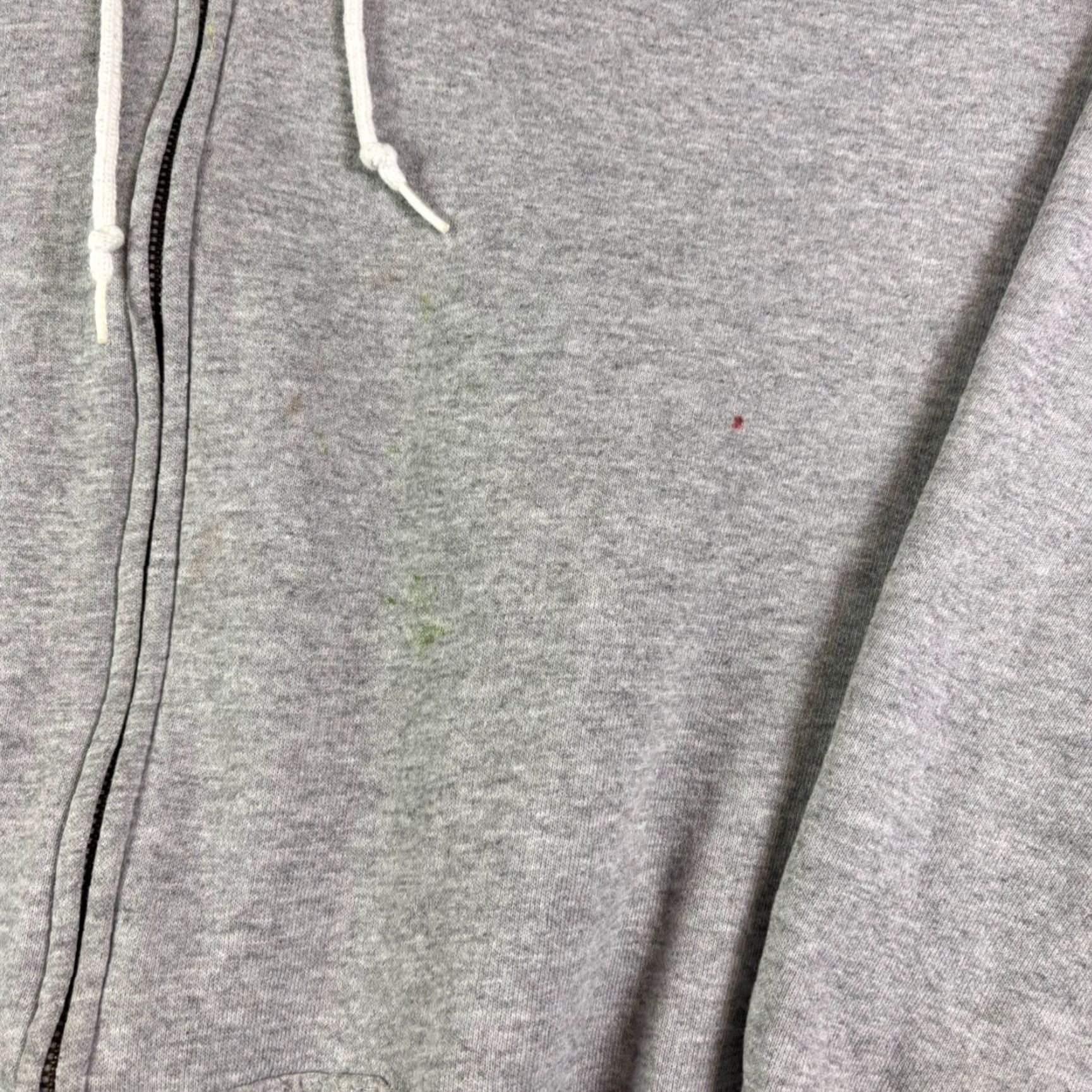 Vintage VINTAGE Discus Athletic Full Zip Hoodie Sweatshirt Mens XL Grey 90s Hooded Zip Pockets Cotton Fleece Basketball Logo Size US XL / EU 56 / 4 - 6 Thumbnail