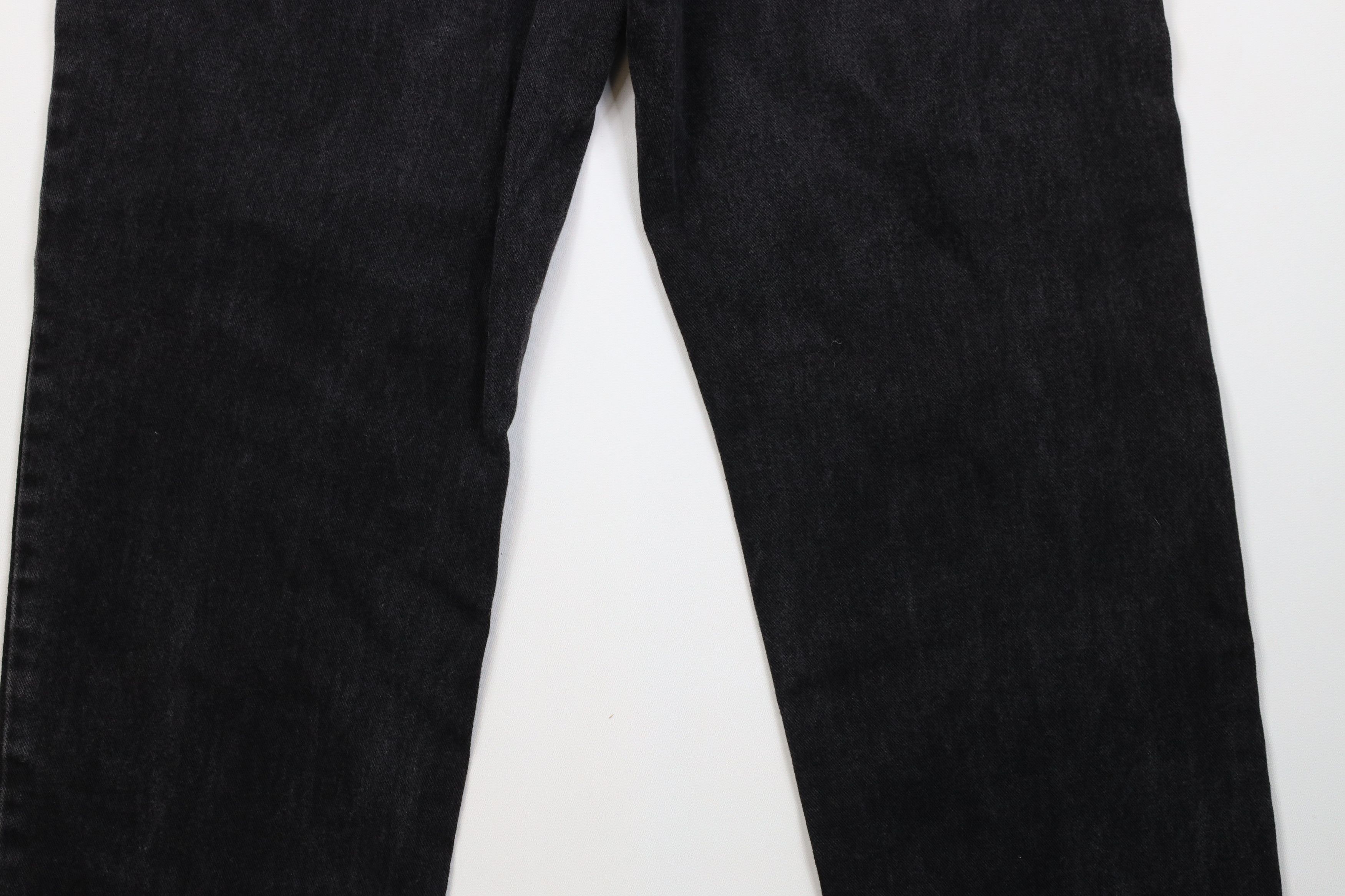 Lee Vintage 90s Lee Faded Straight Leg Denim Jeans Black Cotton Size US 34 / EU 50 - 13 Thumbnail