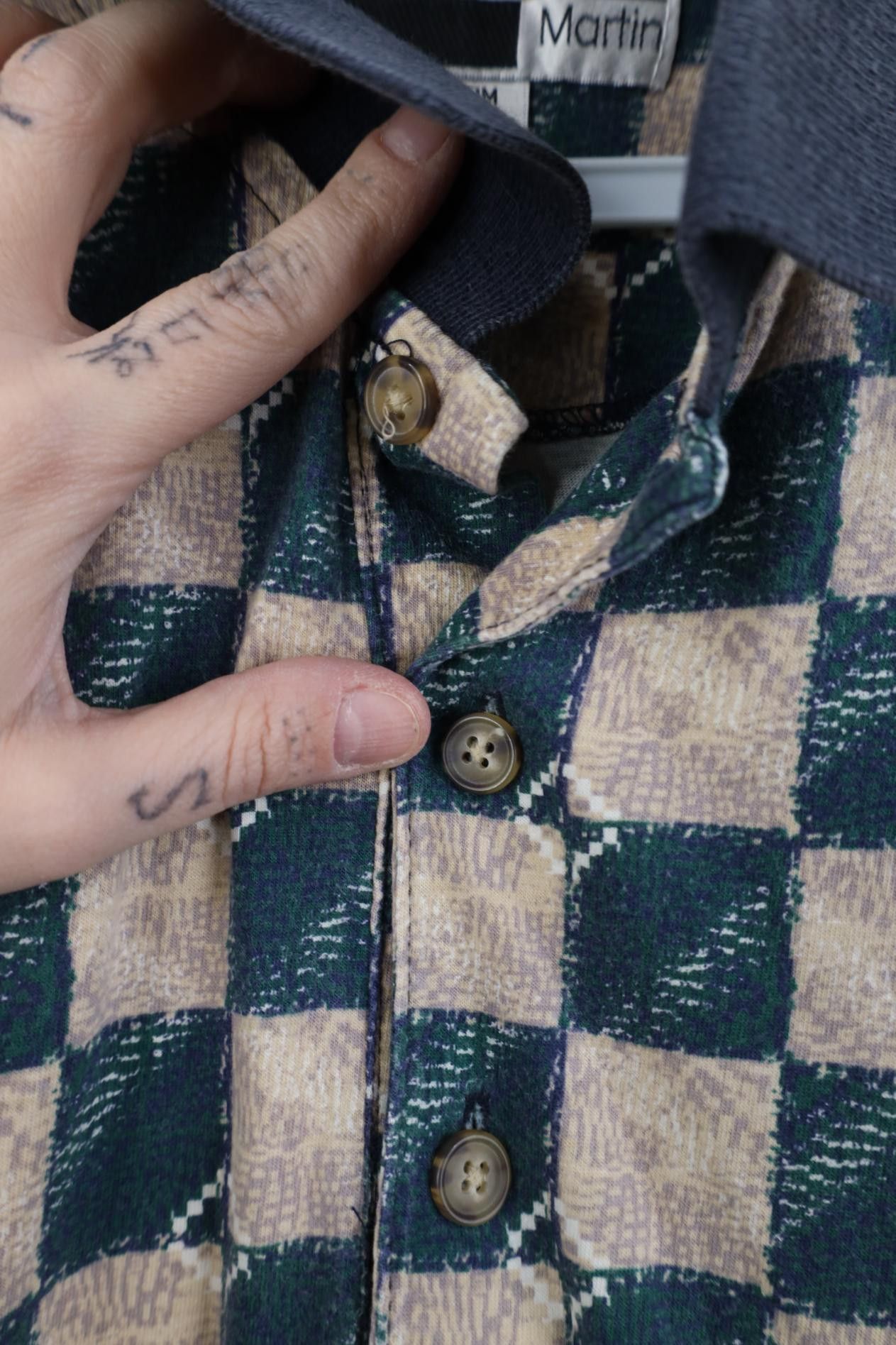 Vintage Vintage 90s Streetwear Checkered Collared Golf Polo Shirt Size US M / EU 48-50 / 2 - 4 Thumbnail