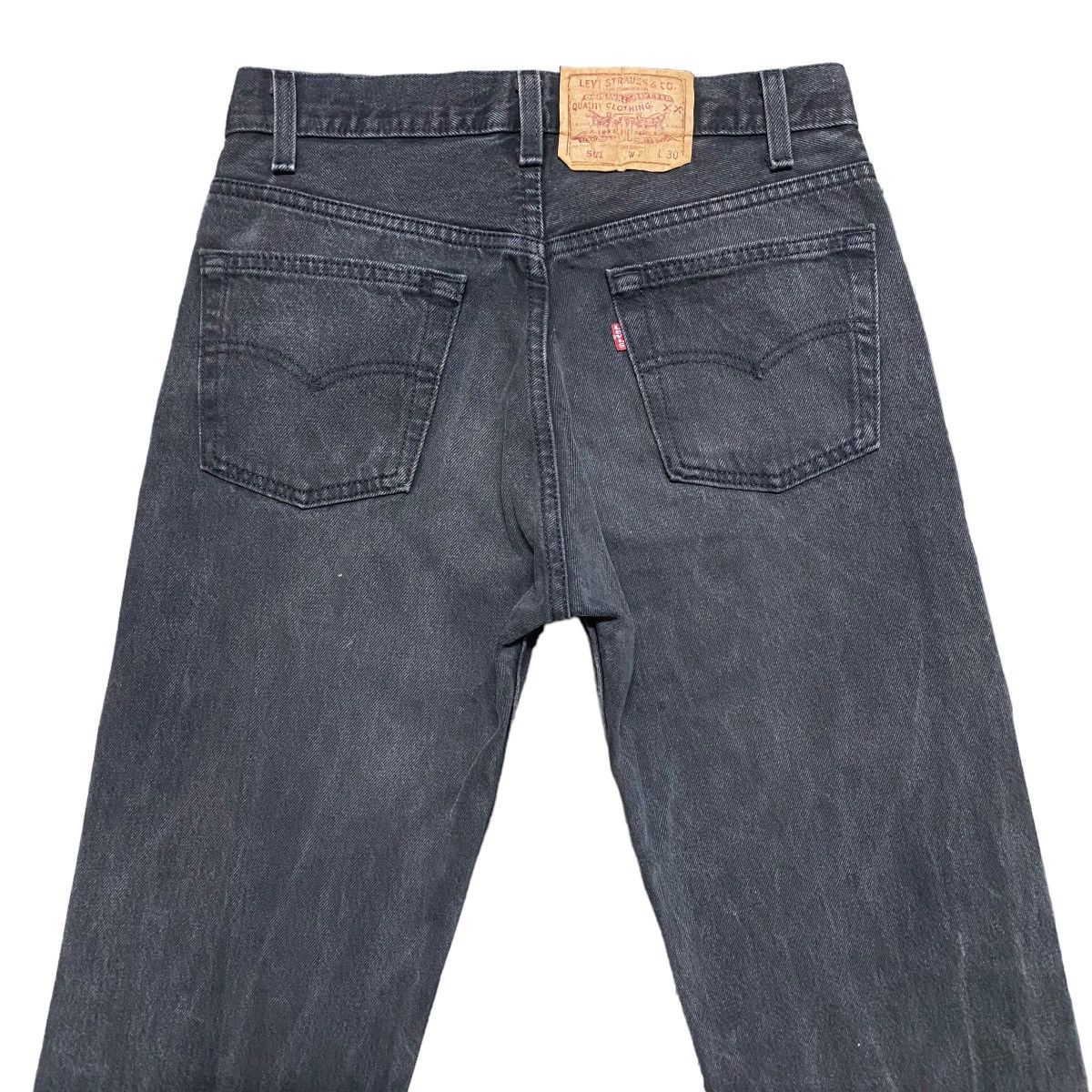 Levi's Vintage 80s Levis 501 Fade Black Jeans 29x30 Made in USA Size US 29 - 10 Thumbnail