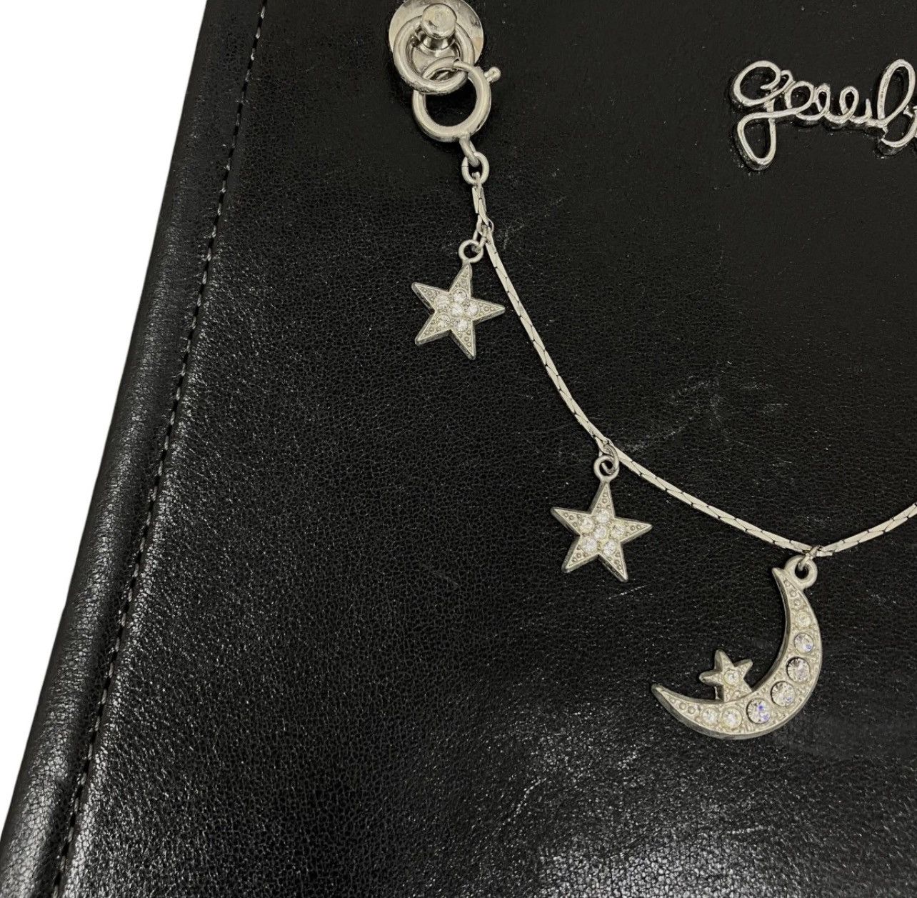 Jean Paul Gaultier Jean Paul Gaultier Celestial Charm Leather Shoulder Bag 🌕&⭐️ Size ONE SIZE - 6 Thumbnail