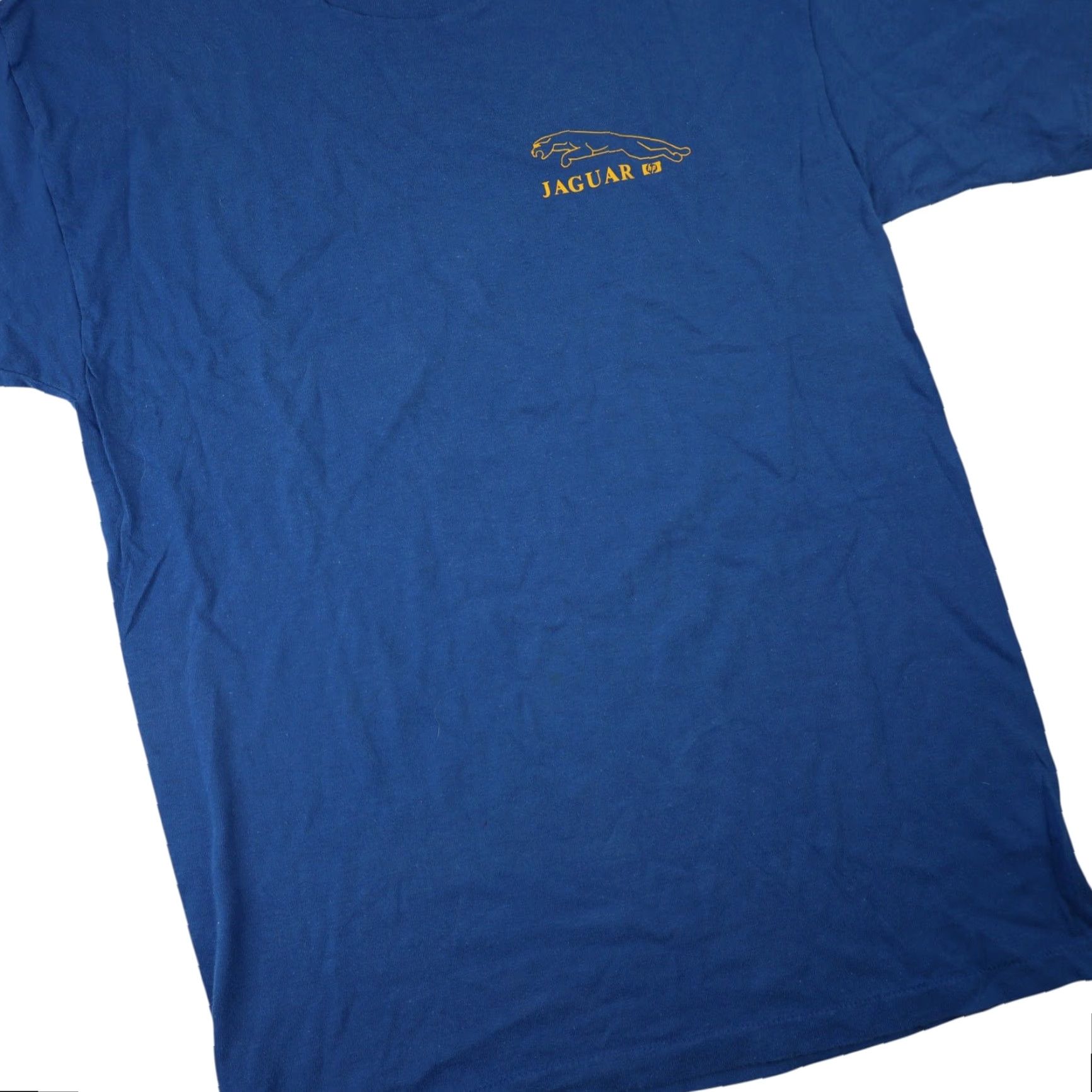 Vintage VINTAGE Jaguar x HP Graphic T Shirt Blue Large Mens 80s Size US L / EU 52-54 / 3 - 3 Thumbnail