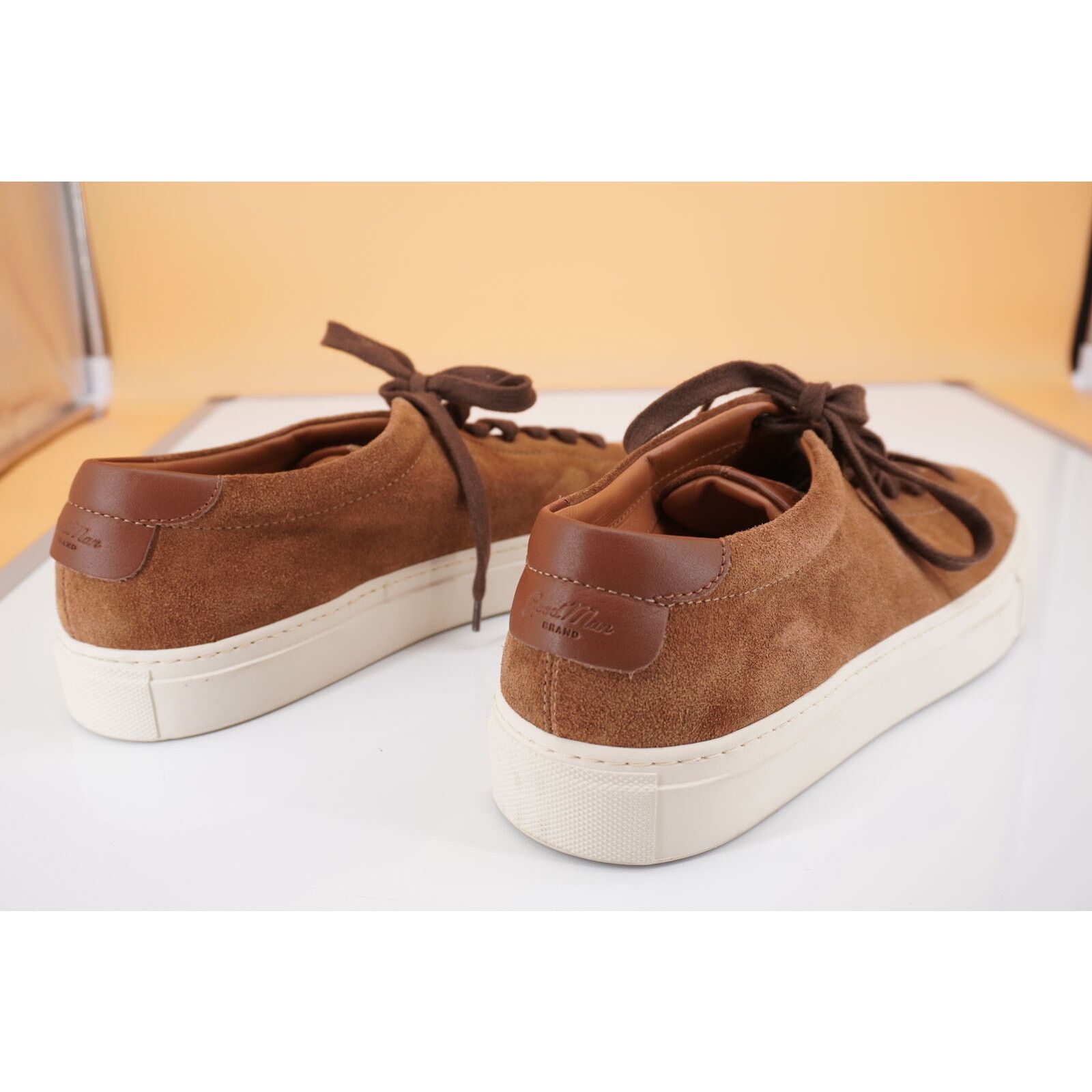 Good Man Brand Good Man Brand Edge Lo Brown Suede Top Sneakers SZ 11 $275 Size US 11 / EU 44 - 2 Thumbnail