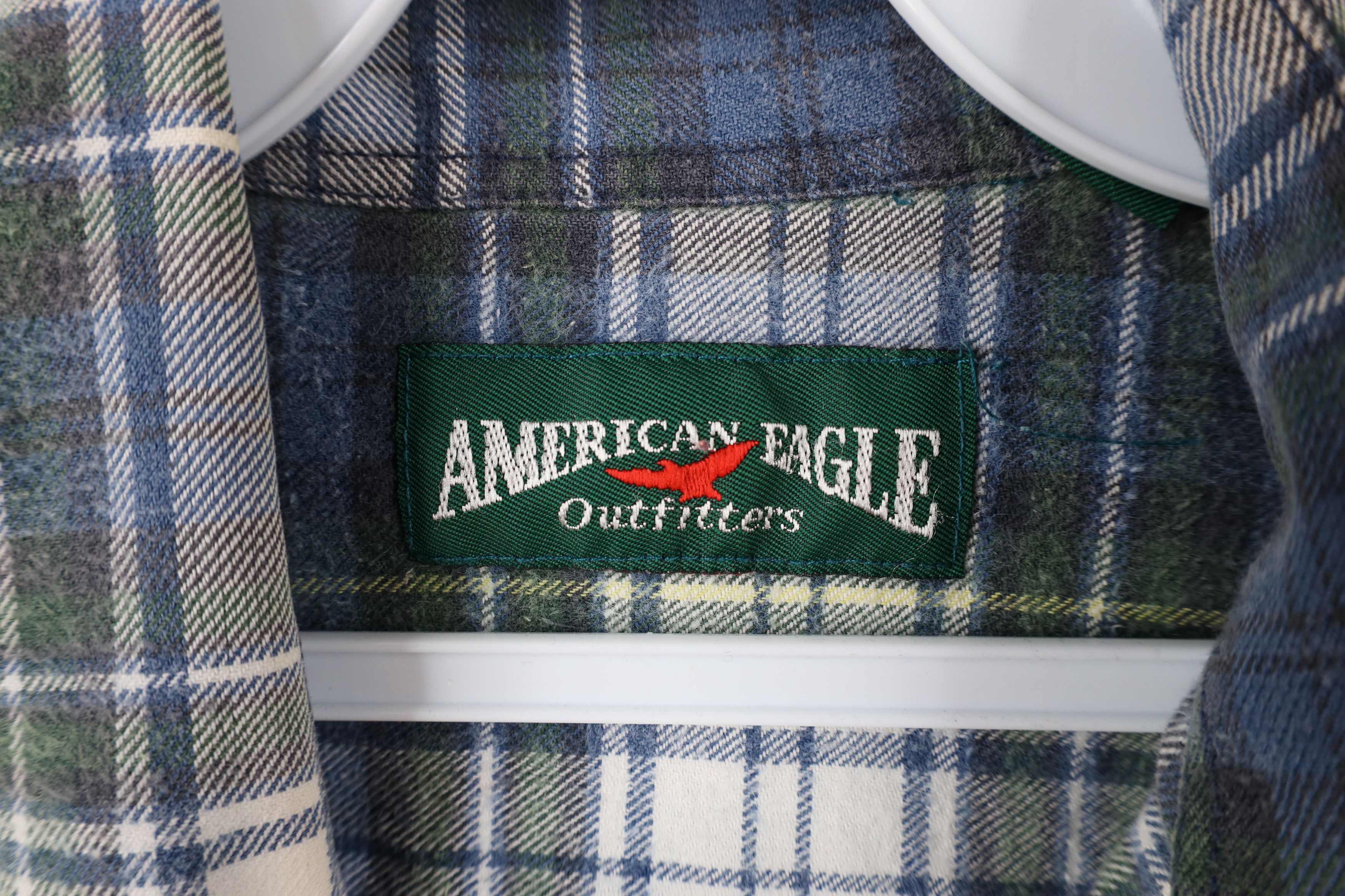 American Eagle Outfitters × Vintage Vintage 90s American Eagle Outfitters Button Down Shirt Size US L / EU 52-54 / 3 - 6 Thumbnail