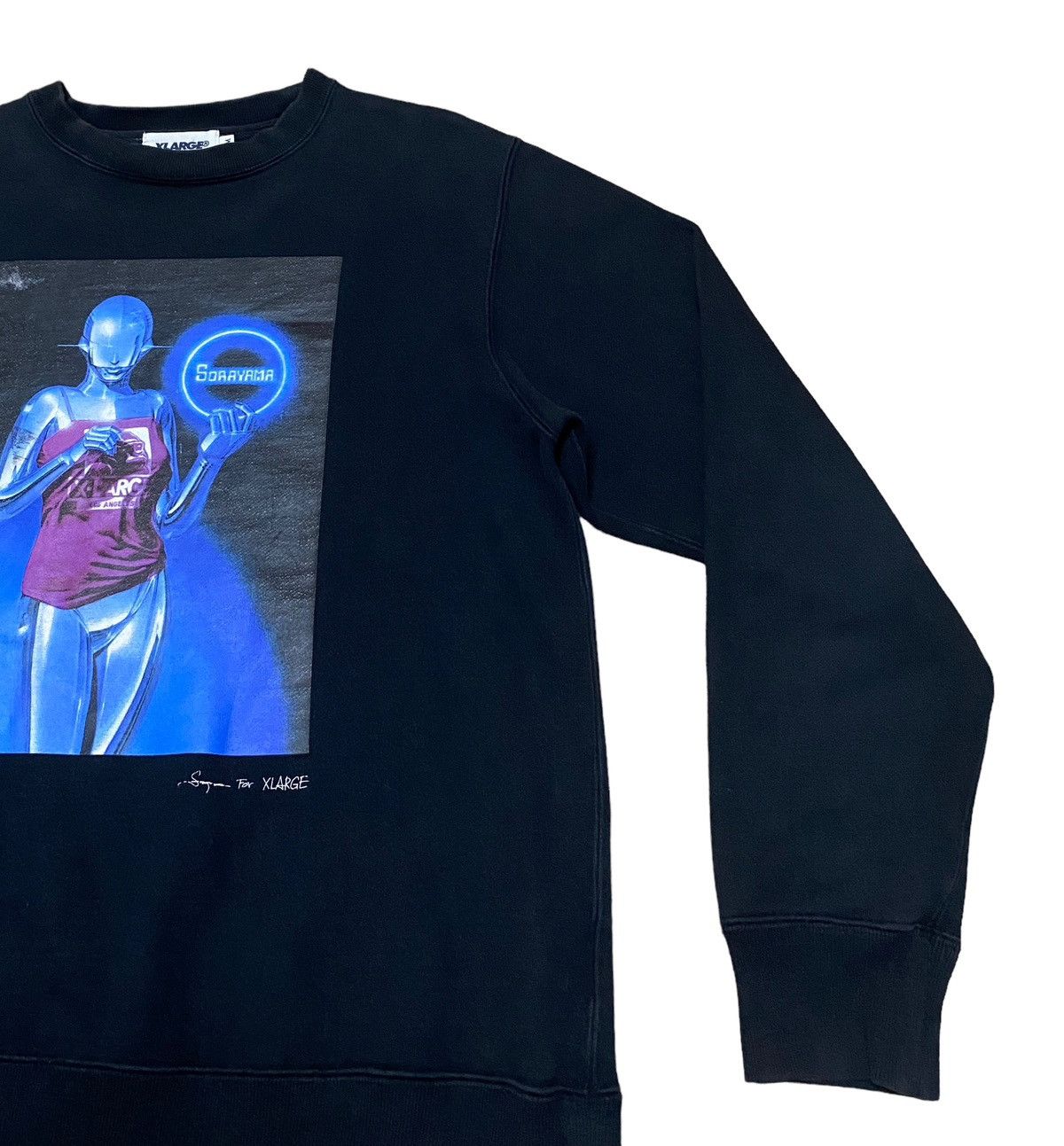 If Six Was Nine × X-LARGE Very Rare Design Brand X-Large Sorayama Sweatshirt 2000s Size US M / EU 48-50 / 2 - 6 Thumbnail