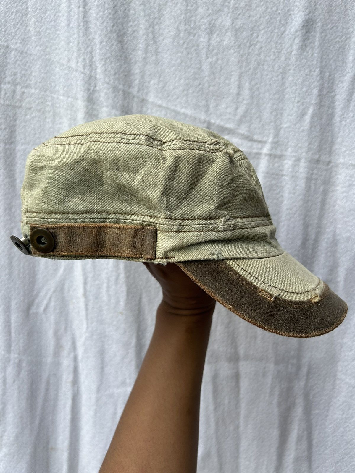 Japanese Brand 💸BINDINGOFFER💸Vintage Rock of Dream Skull Distressed Hats Size ONE SIZE - 6 Thumbnail