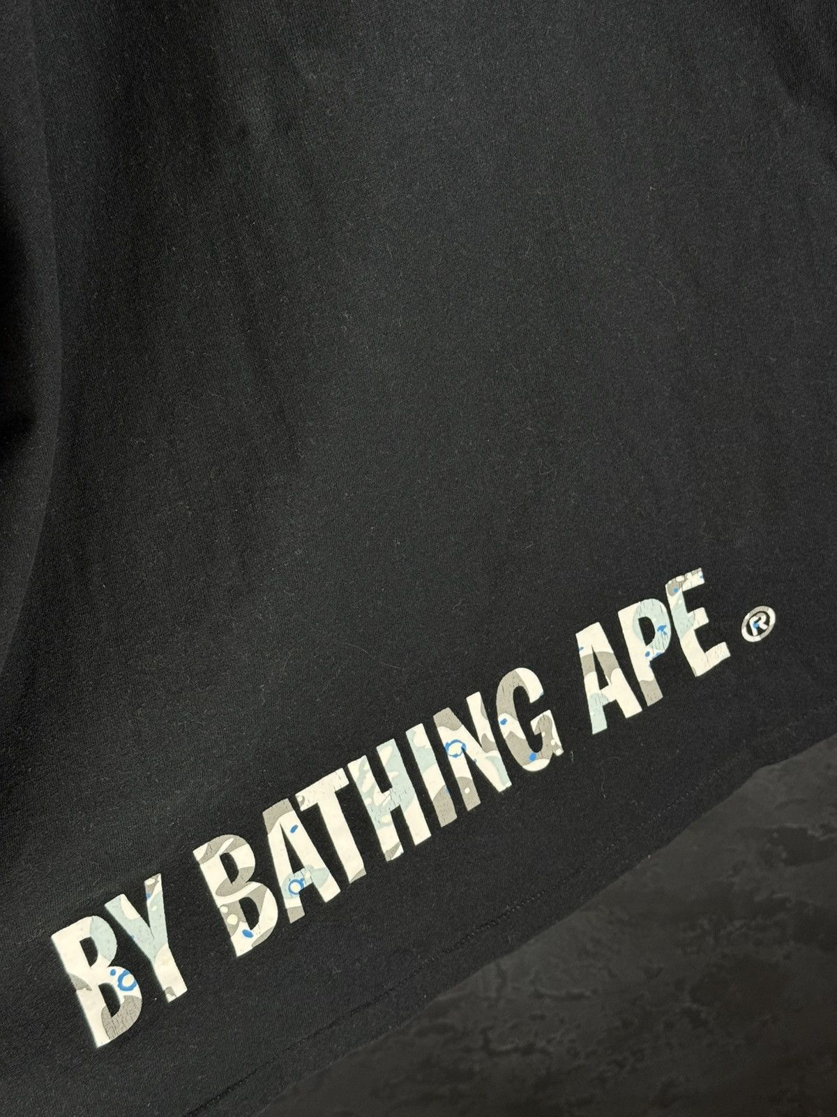 Bape Bape Space Camo Ape Face On Bapesta Tee Black Size US XXL / EU 58 / 5 - 15 Thumbnail