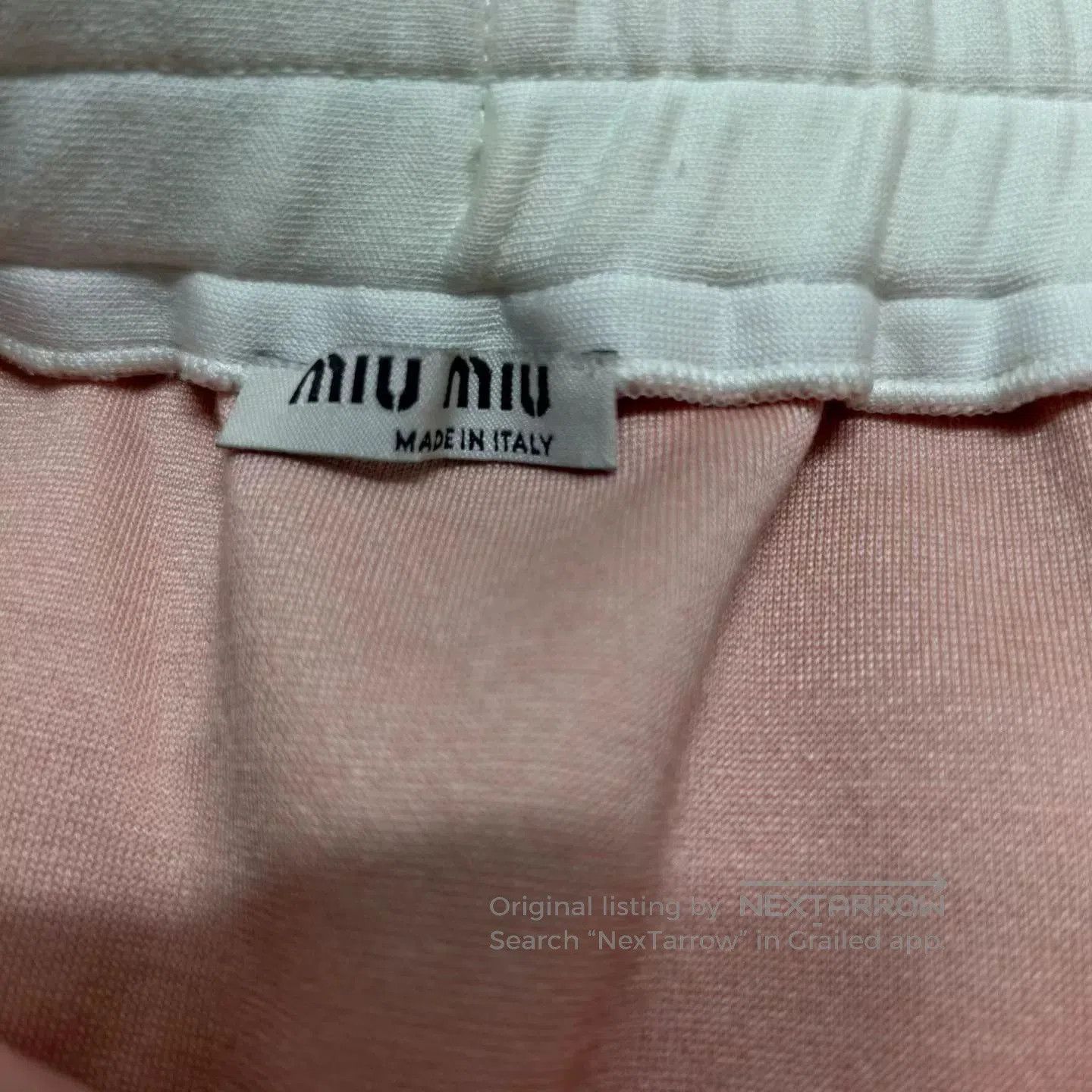 Miu Miu Miu Miu Side Logo Blush Pink Skirt. Size 23" - 4 Thumbnail