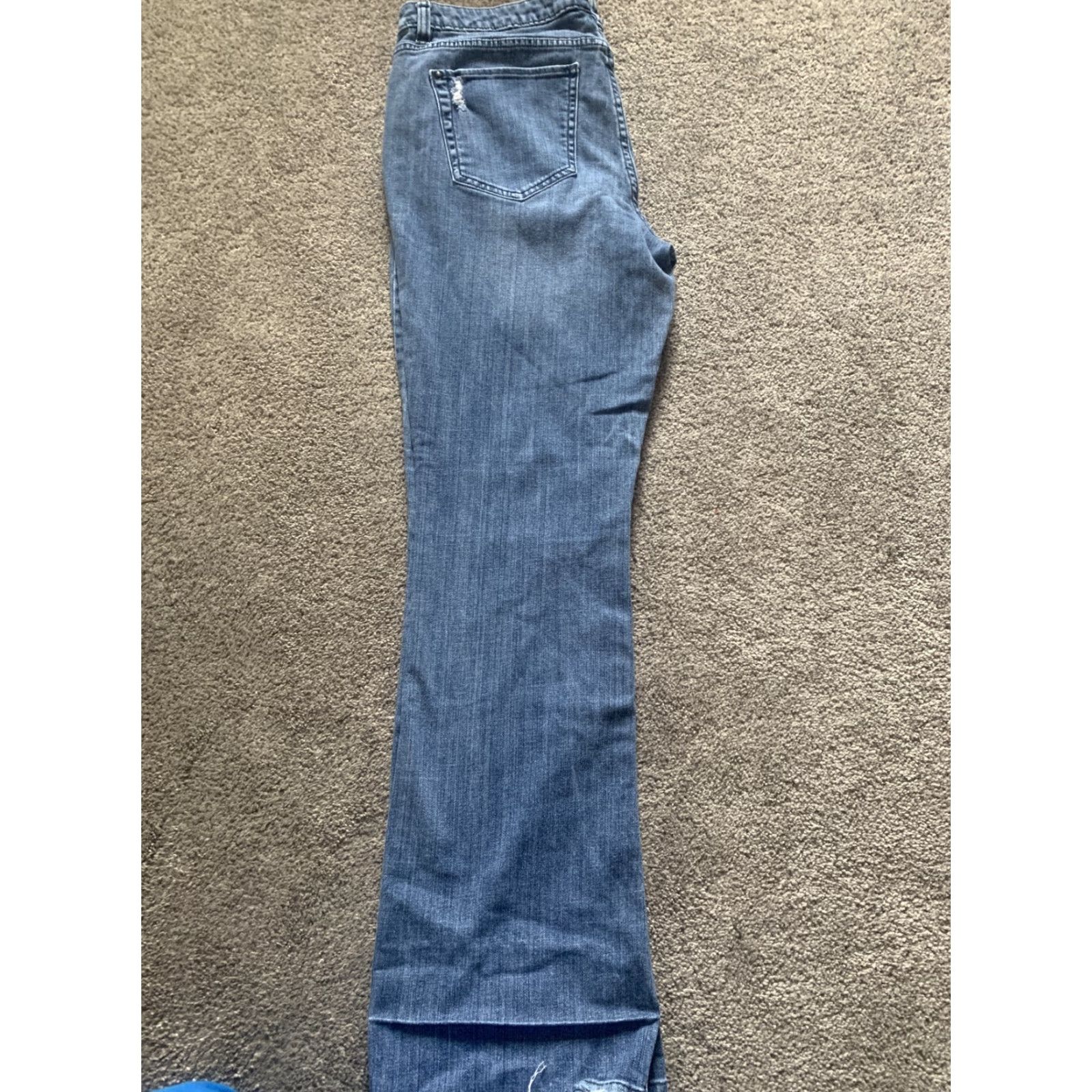 Vintage VINTAGE ELLE Womens Stretch Denim Boot Cut Jeans Size 14 Blue Denim Bootcut 31 Inseam Womens 14 Stretch Jeans Size 36" / US 14 / IT 50 - 6 Thumbnail
