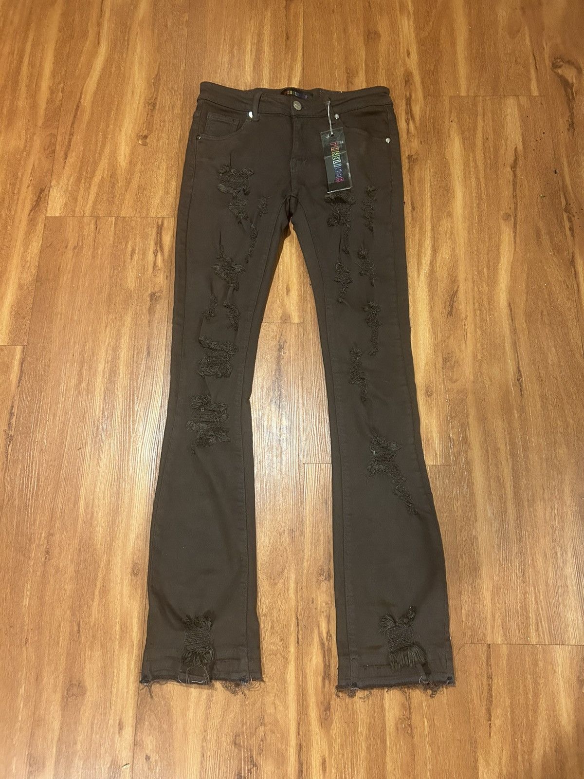 Other Pheelings stacked jeans “Eggplant” Size US 30 / EU 46 - 1 Thumbnail