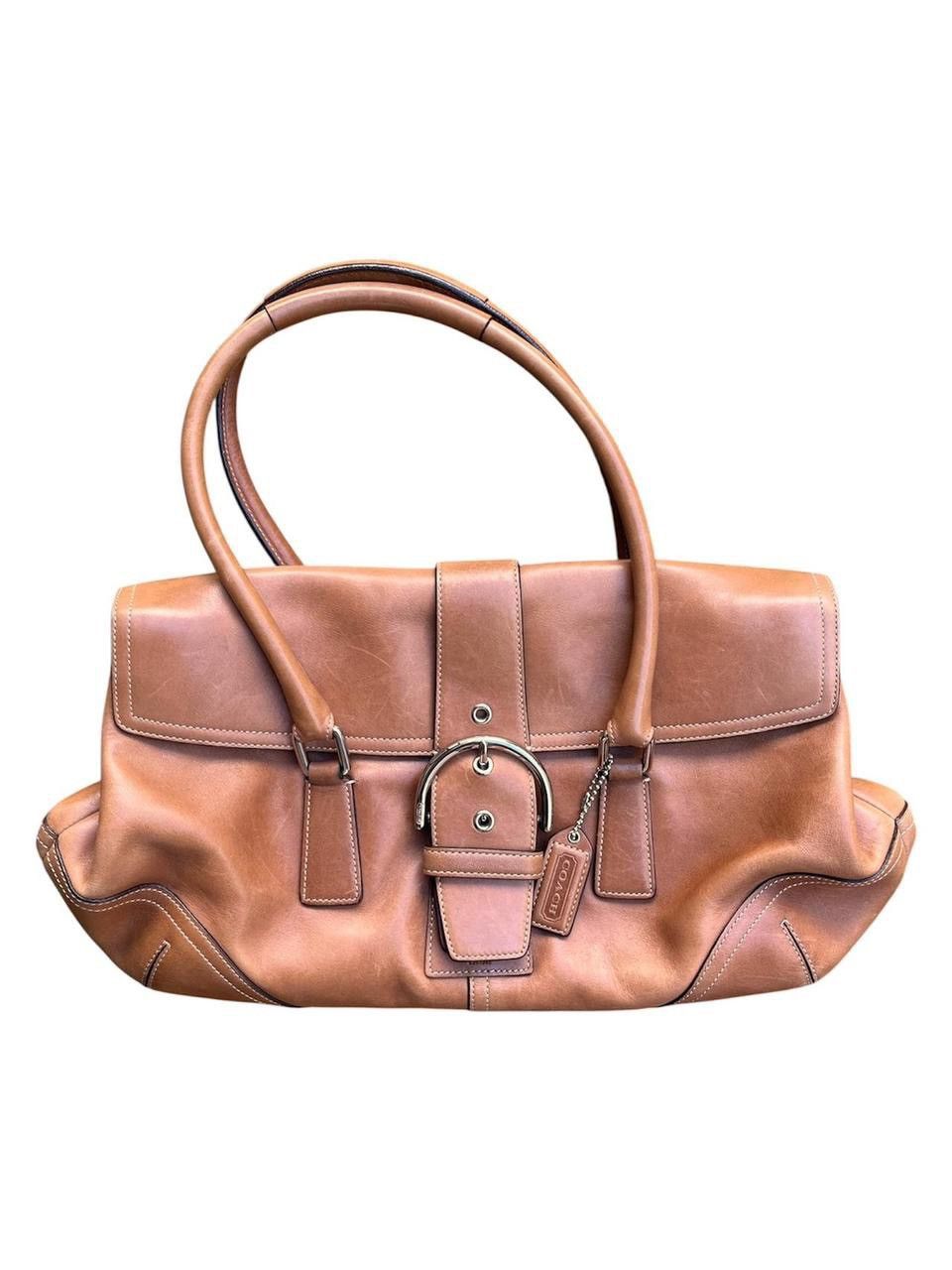 Coach COACH Natural Glove-Tanned Leather Buckle Satchel Size ONE SIZE - 1 Thumbnail