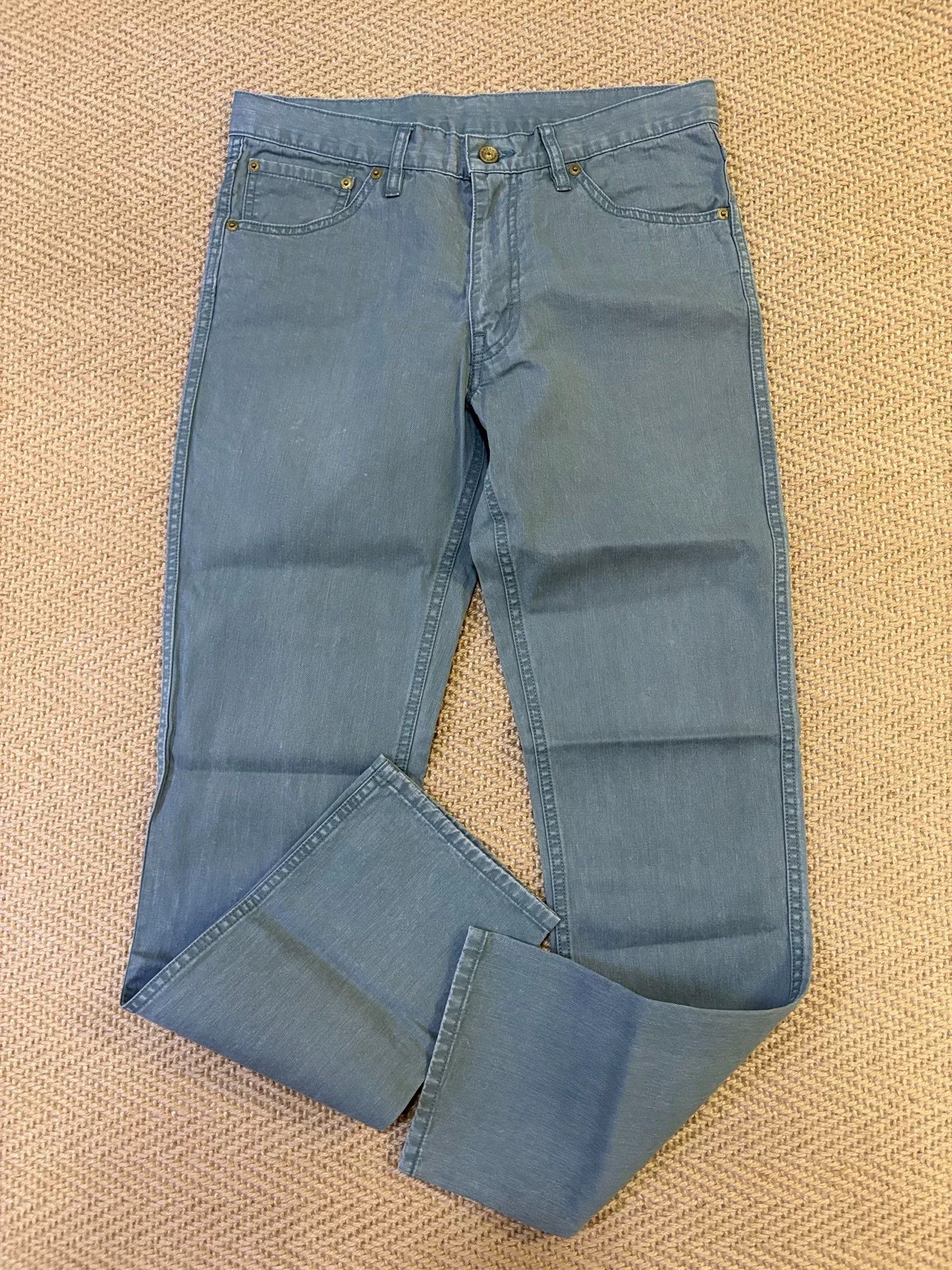 Visvim visvim fluxus 03 chino pants in blue Size US 31 - 1 Thumbnail