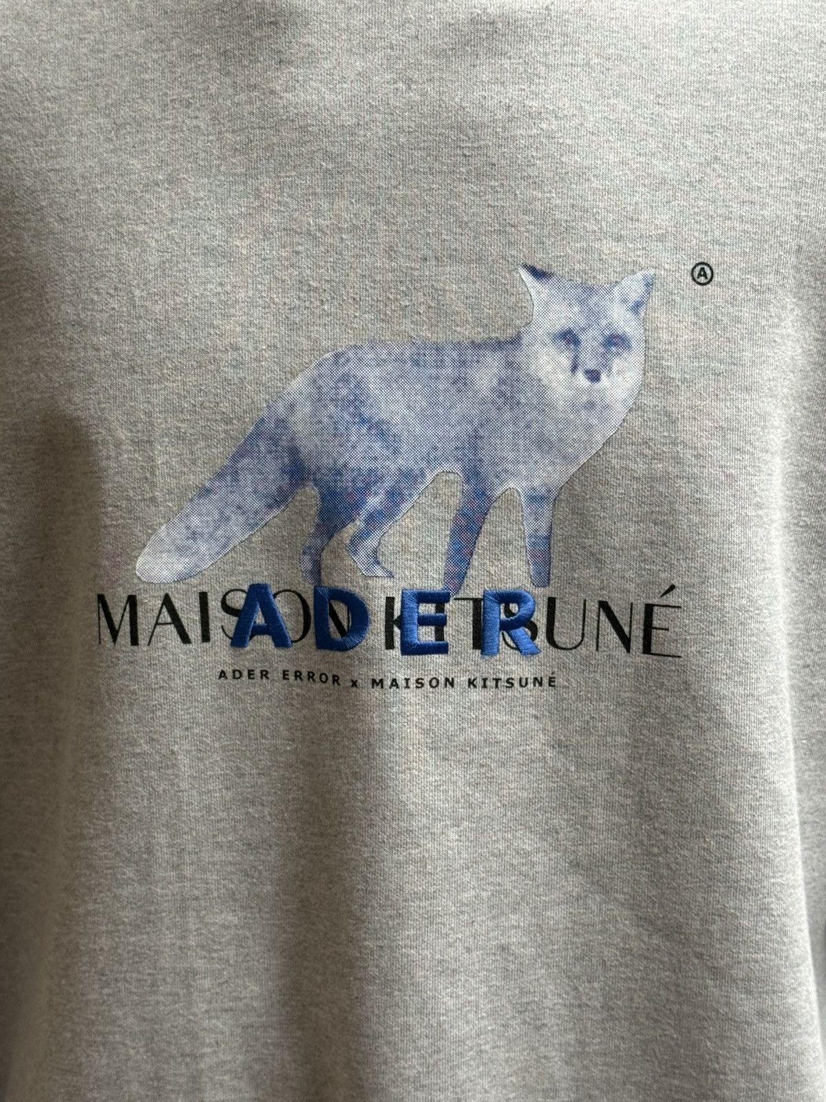 Ader Error × Maison Kitsune Ader Error x Maison Kitsuné Grey Fox Sweatshirt Size US XL / EU 56 / 4 - 3 Thumbnail