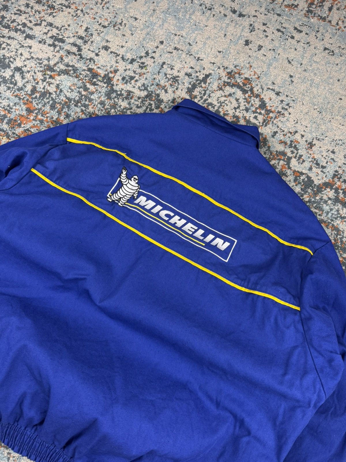 Vintage Vintage 80s Michelin embroidered workwear racing jacket Size US XL / EU 56 / 4 - 6 Thumbnail