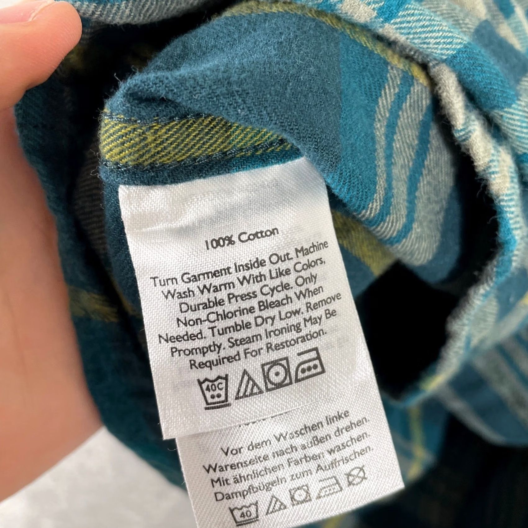 Eddie Bauer Eddie Bauer Button-Down Mens Medium Teal Plaid Flannel Long Sleeve Classic Fit Shirt Size US M / EU 48-50 / 2 - 5 Thumbnail